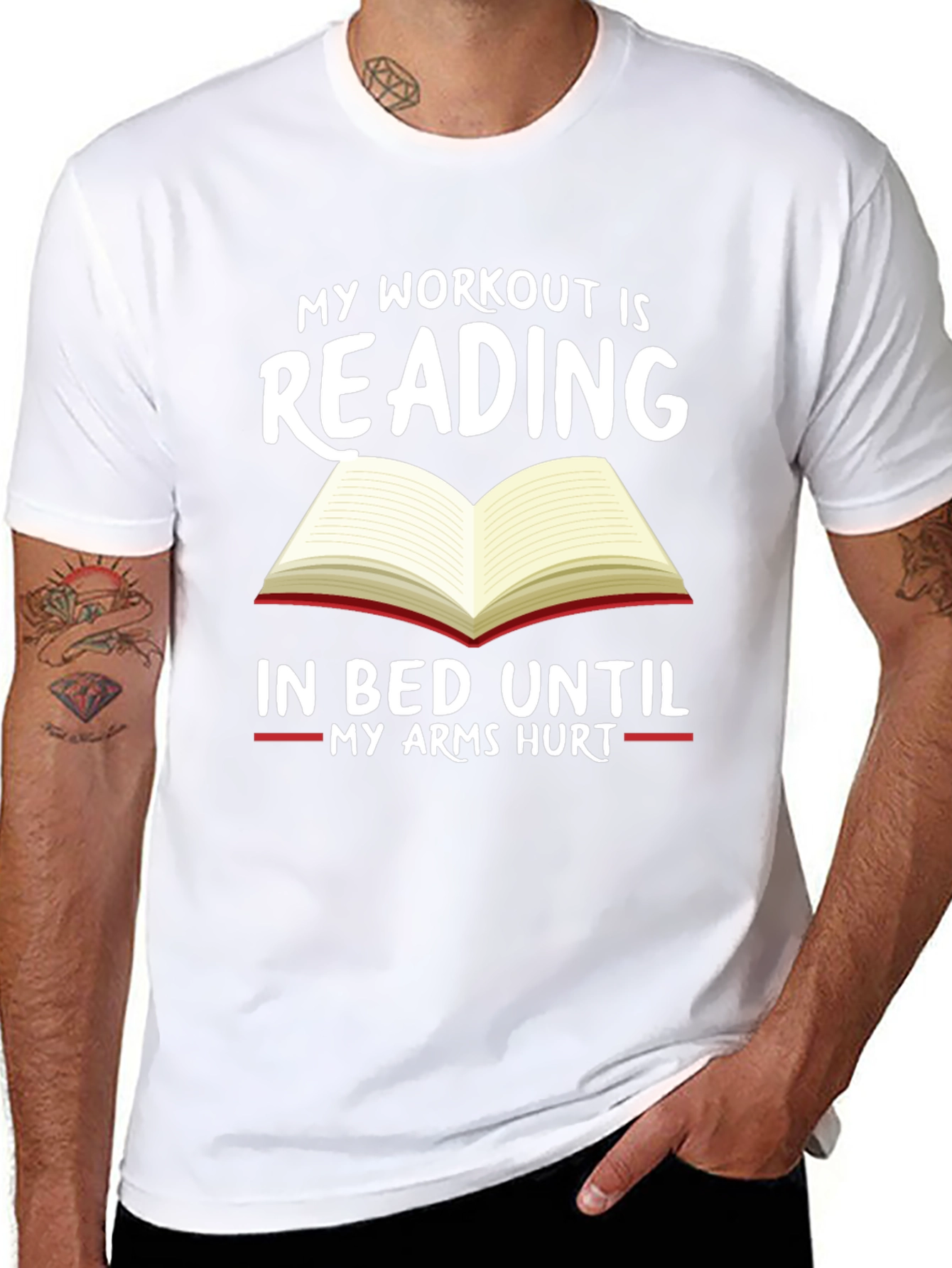 Workout Reading T-Shirt: Bedtime Bookworm Tee