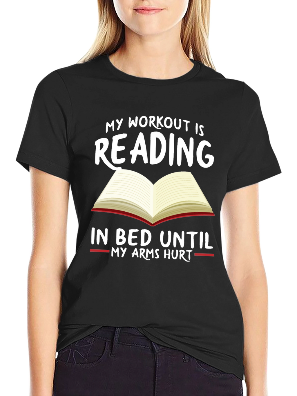 Workout Reading T-Shirt: Bedtime Bookworm Tee