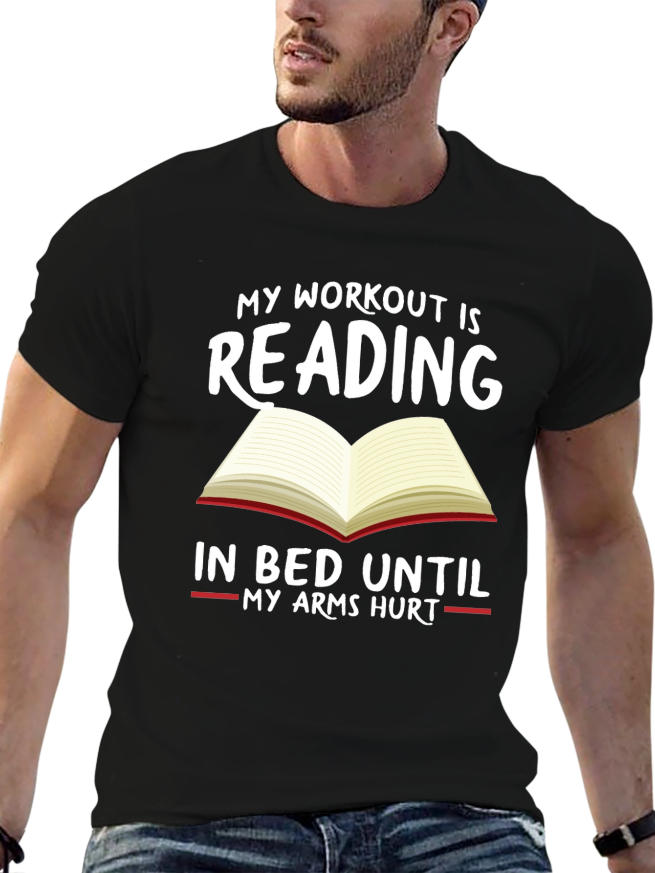 Workout Reading T-Shirt: Bedtime Bookworm Tee