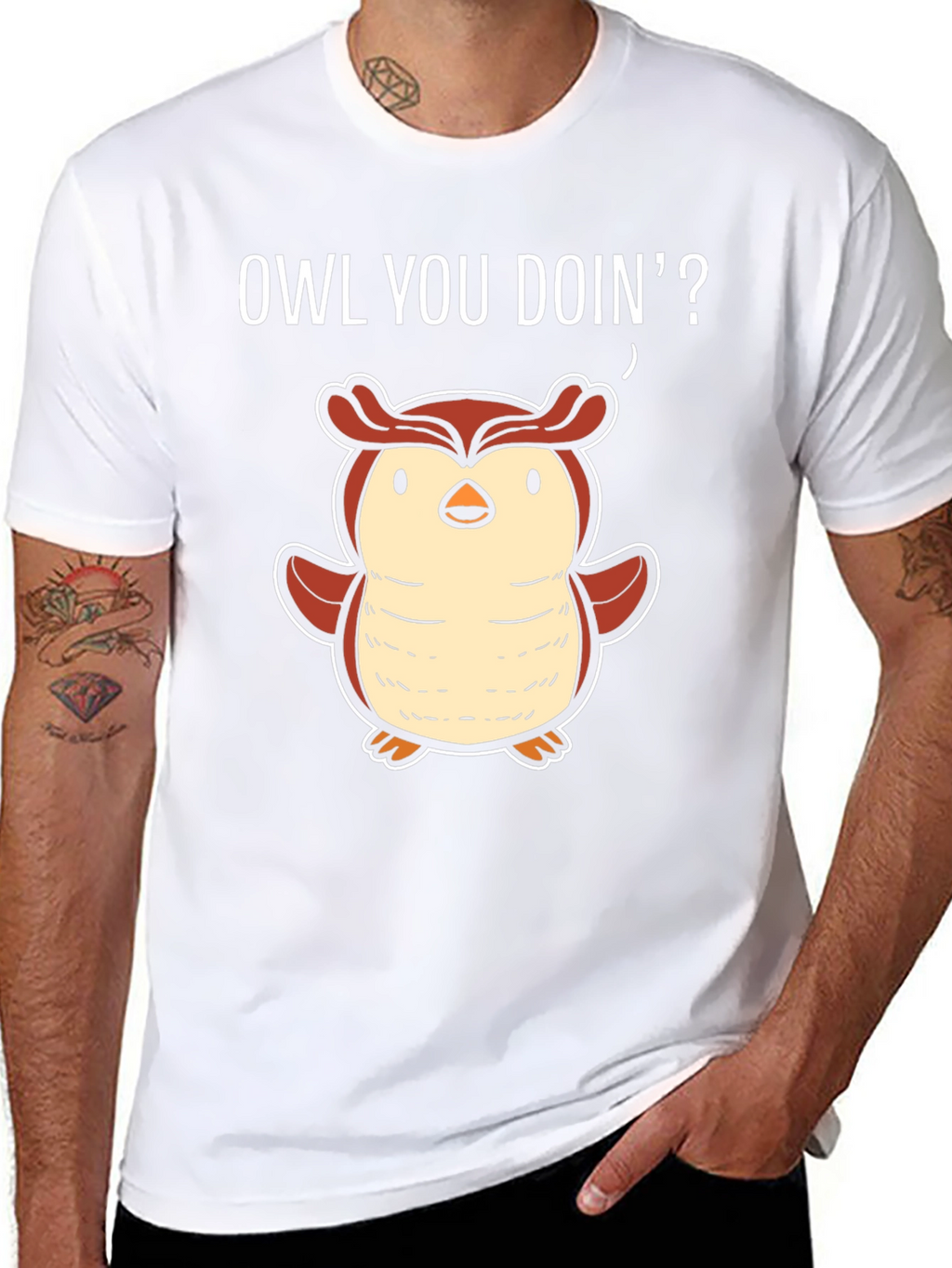 Funny Owl You Doin T-Shirt