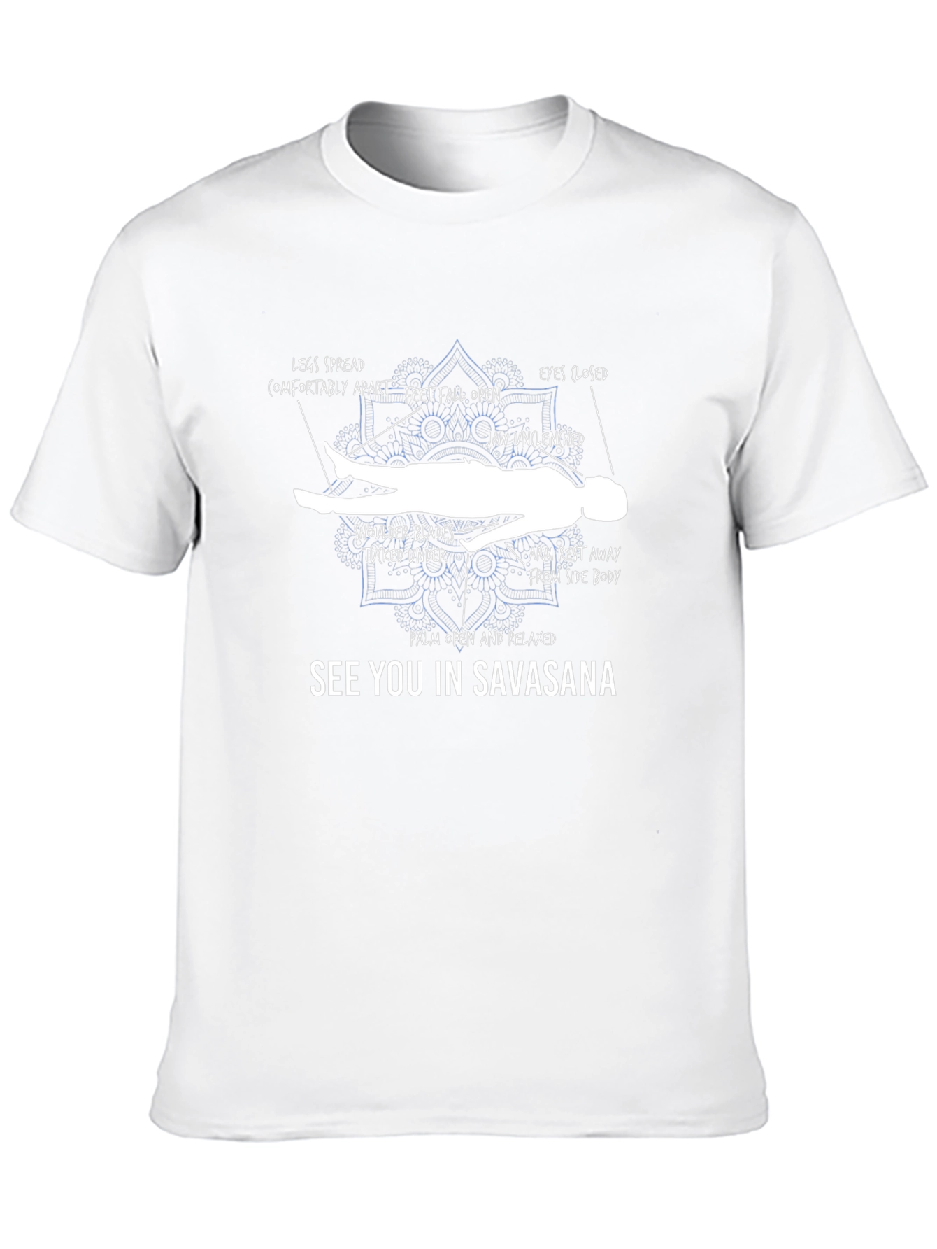 Savasana Pose T-Shirt: Yoga Relaxation Tee