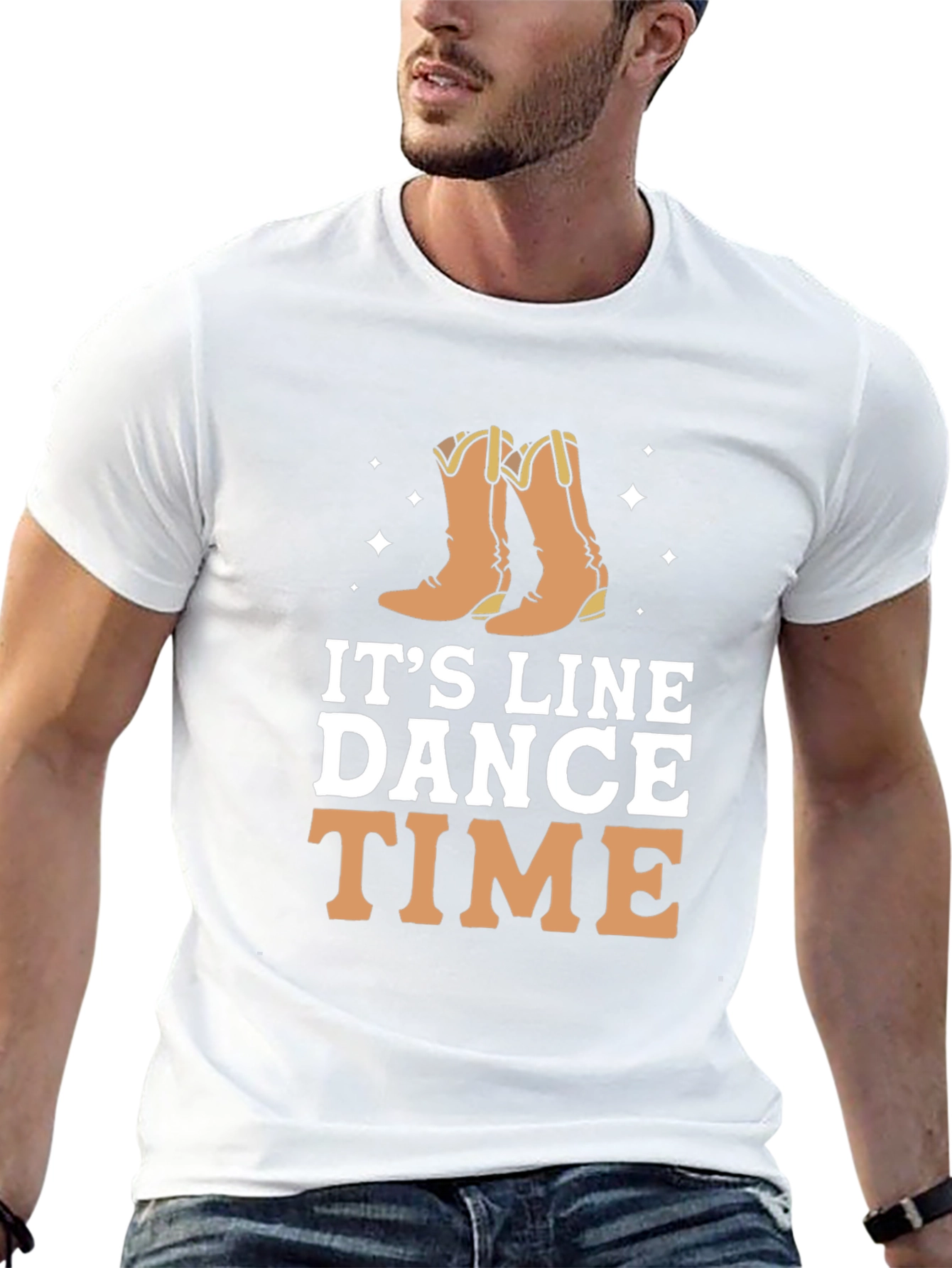 Its Line Dance Time Black T-Shirt
