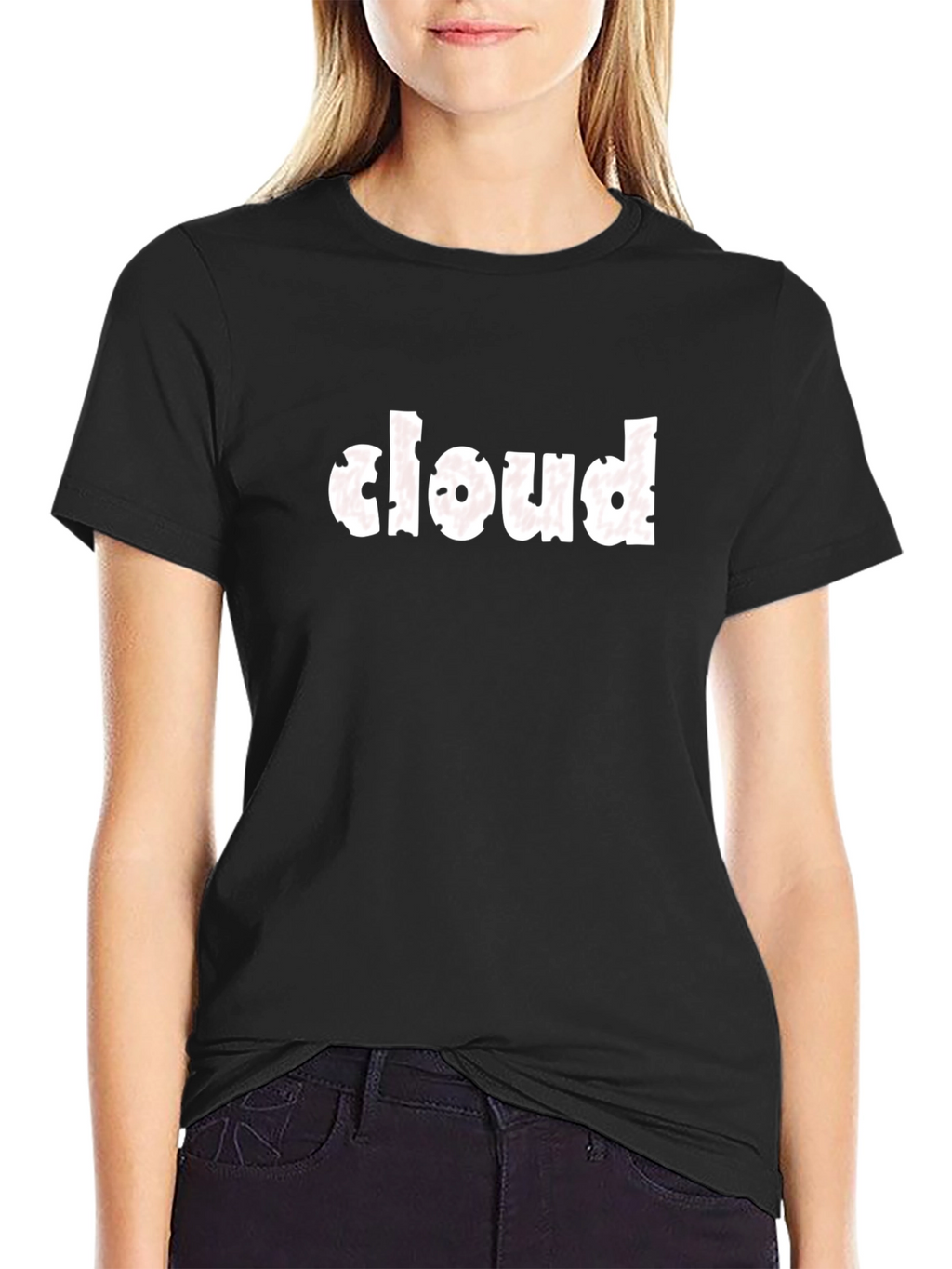 Mens Black Cloud Graphic T-Shirt