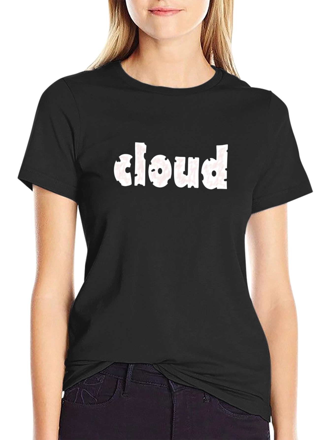 Mens Black Cloud Graphic T-Shirt