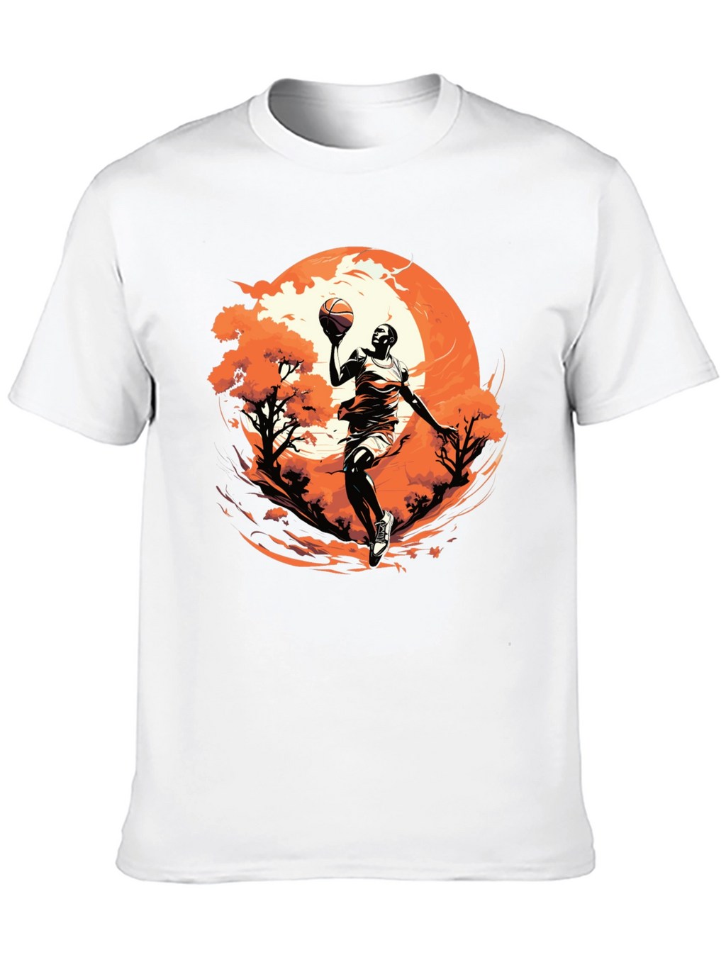 Basketball Player Graphic Black T-Shirt