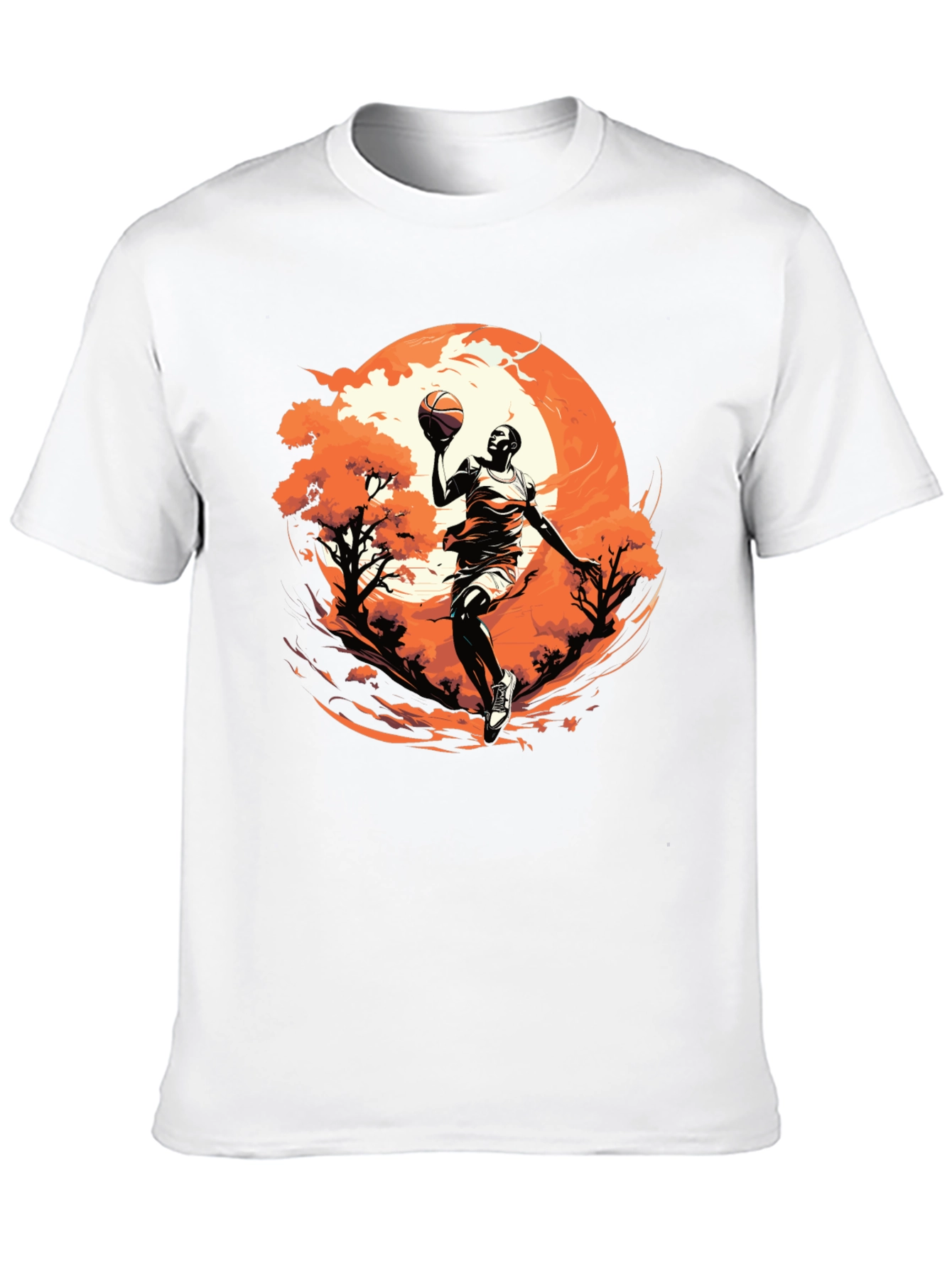 Basketball Player Graphic Black T-Shirt