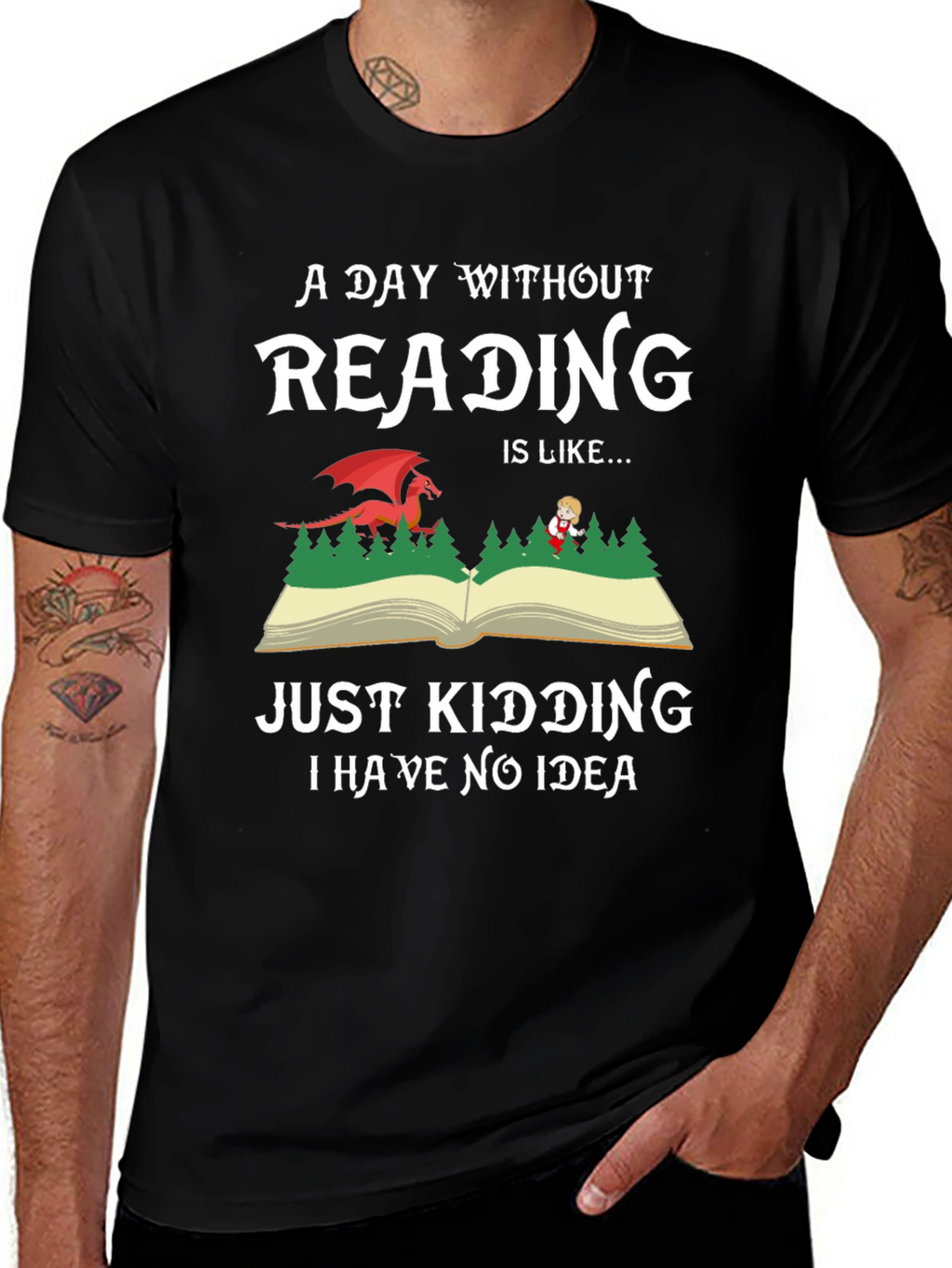 A Day Without Reading Graphic Tee