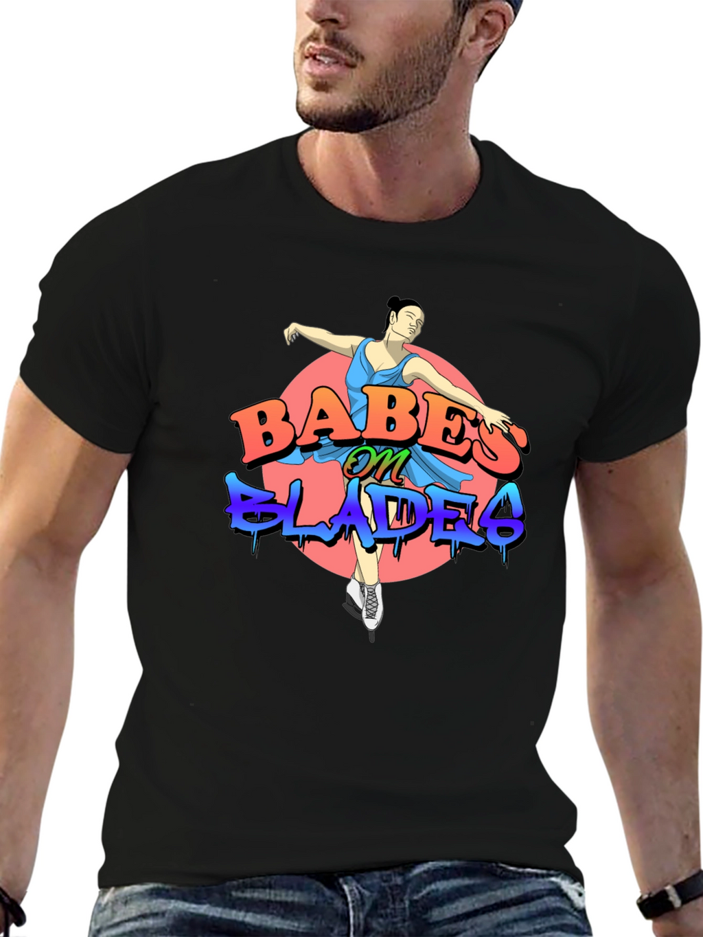 Babes on Blades Graphic T-Shirt