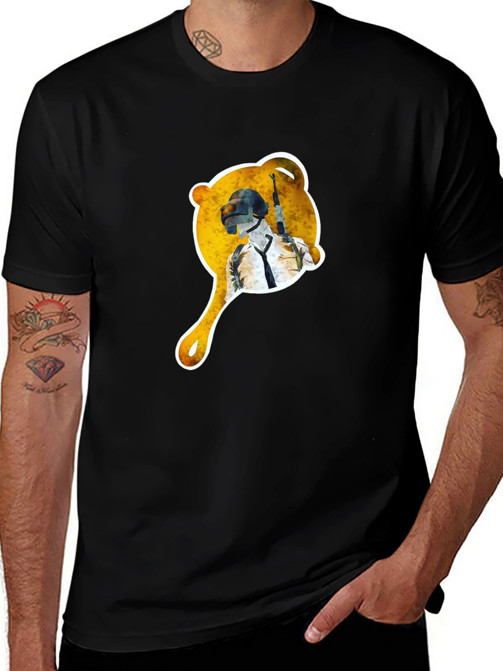 PUBG Pan Graphic Tee - Gamer T-Shirt
