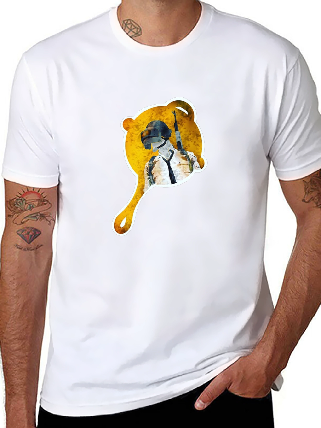 PUBG Pan Graphic Tee - Gamer T-Shirt