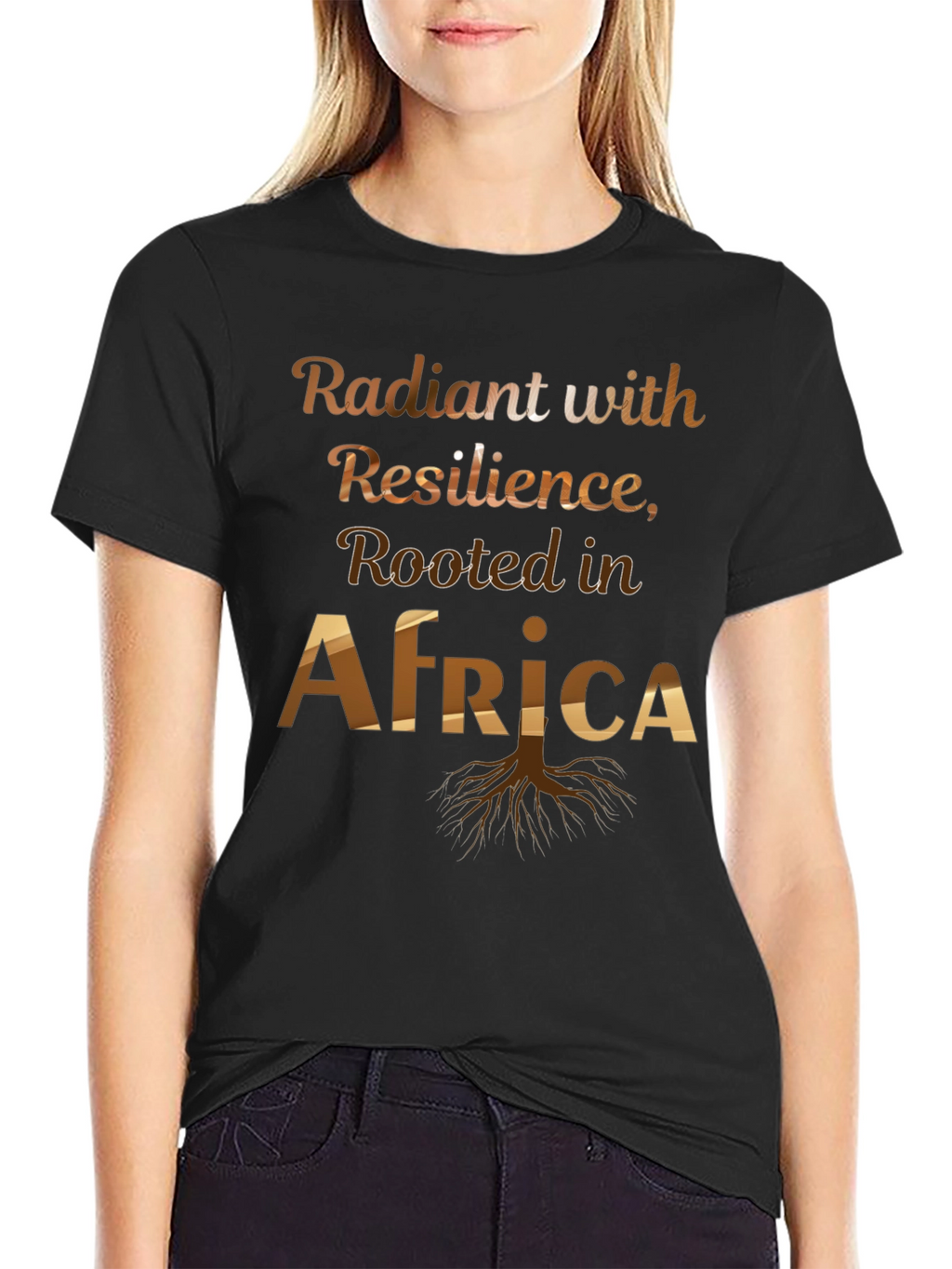 Radiant Resilience Rooted in Africa Tee