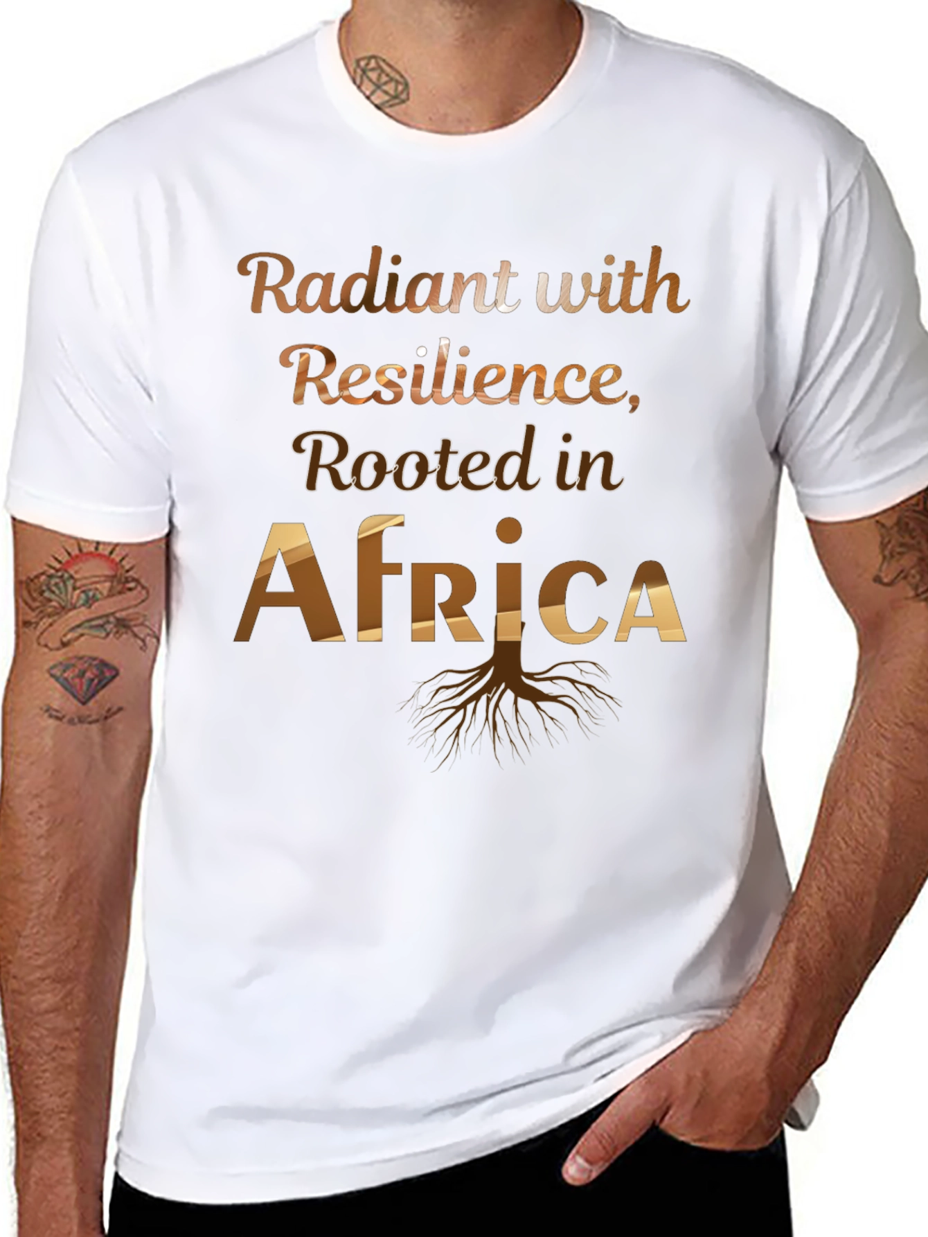 Radiant Resilience Rooted in Africa Tee
