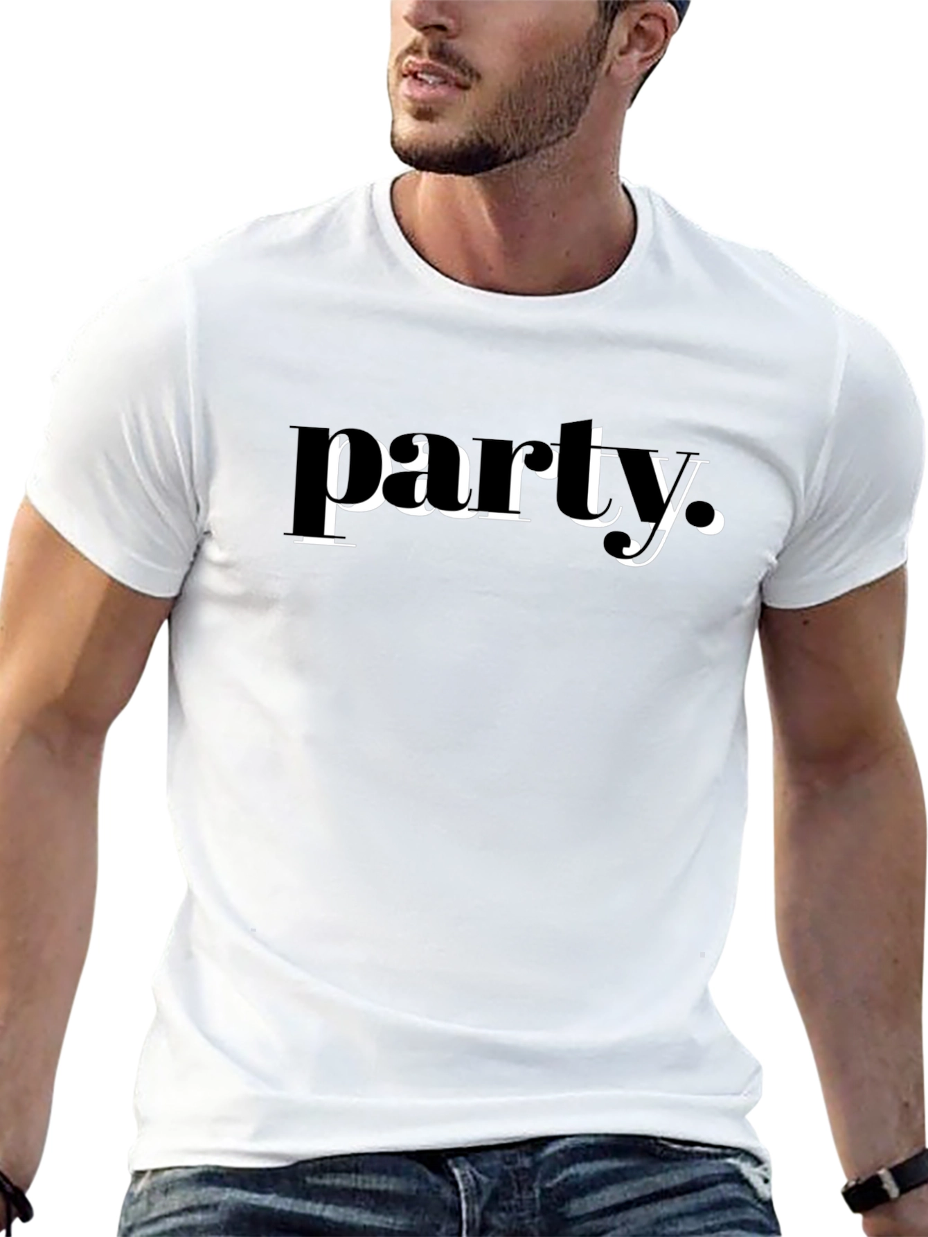 Party T-Shirt - Black Graphic Tee