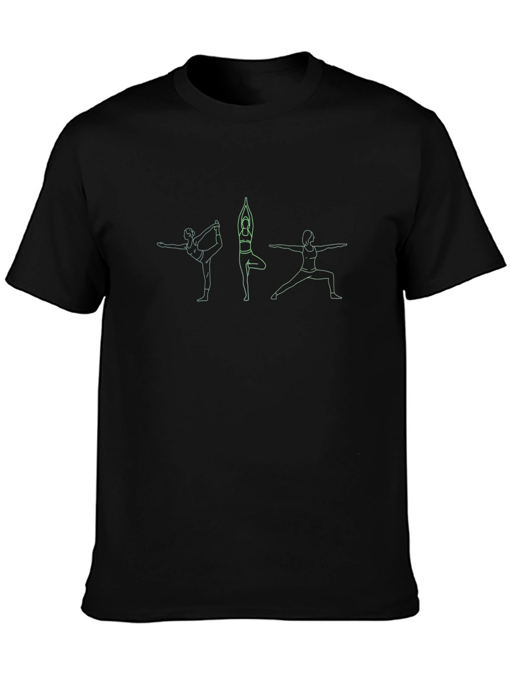 Yoga Pose Graphic Tee - Soft Cotton Blend