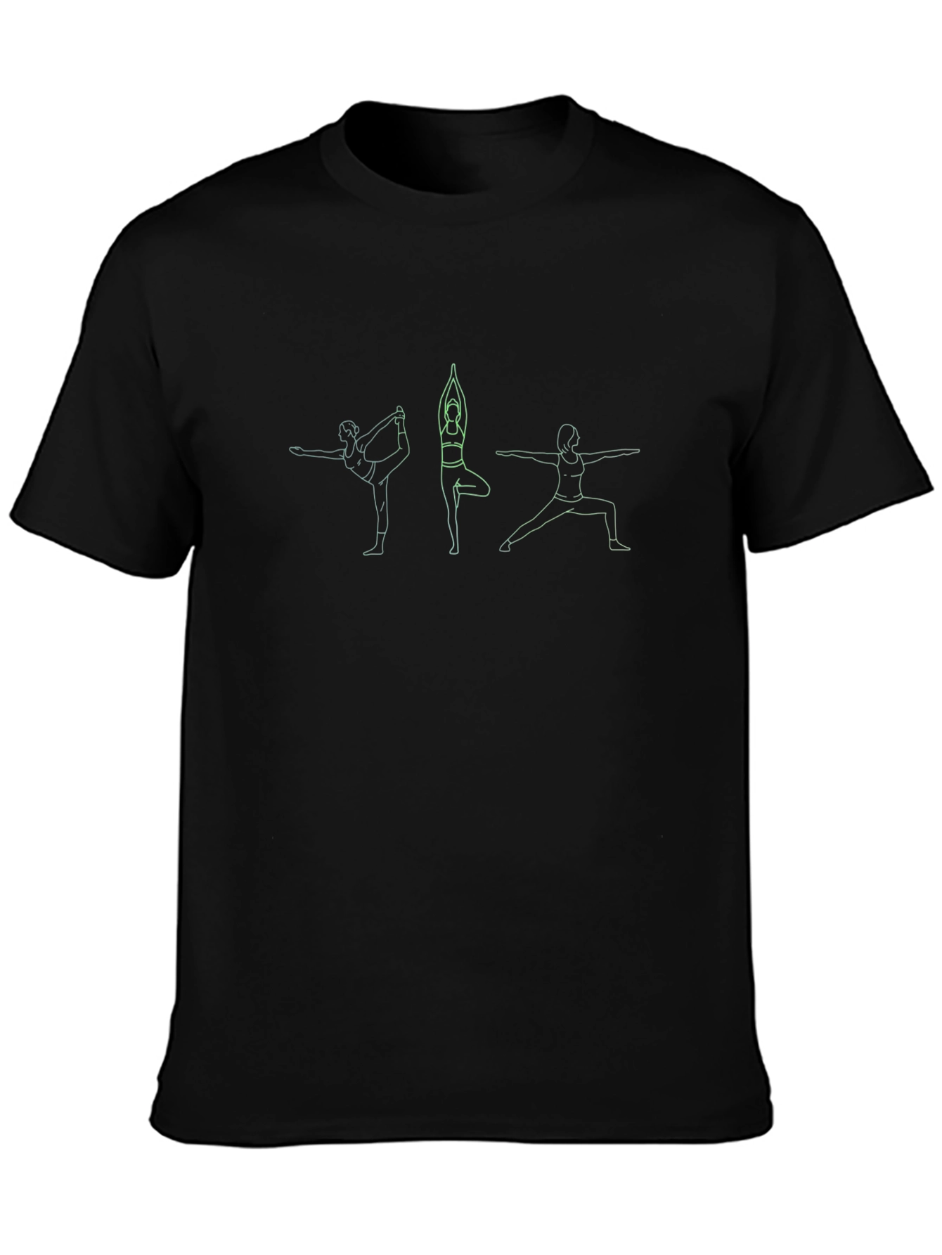 Yoga Pose Graphic Tee - Soft Cotton Blend
