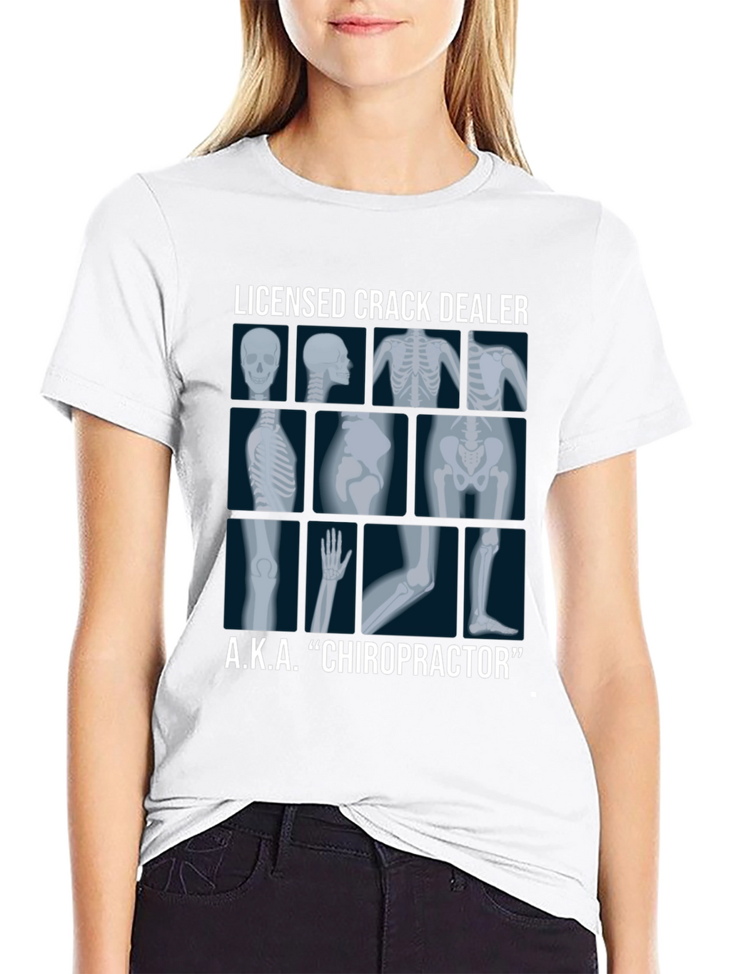 Chiropractor Licensed Crack Dealer Graphic T-Shirt