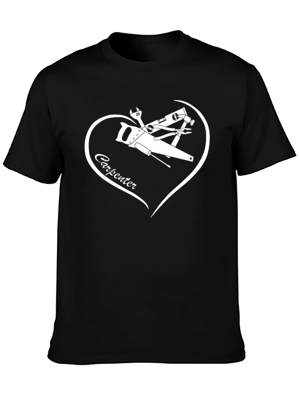 Carpenter Tools Heart Graphic Tee - Black