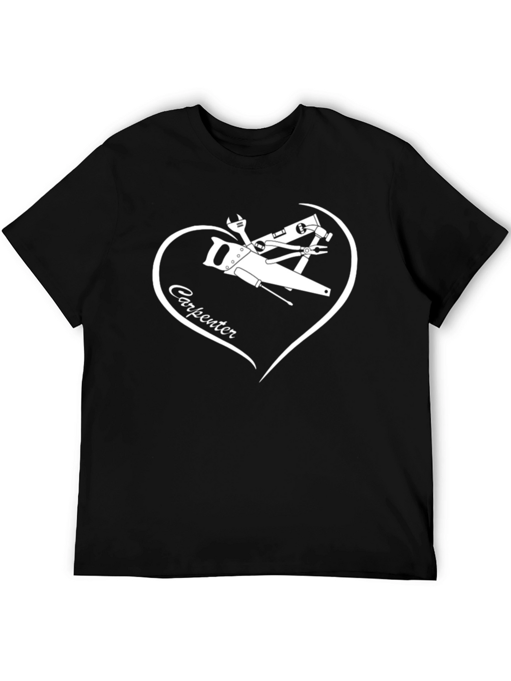 Carpenter Tools Heart Graphic Tee - Black