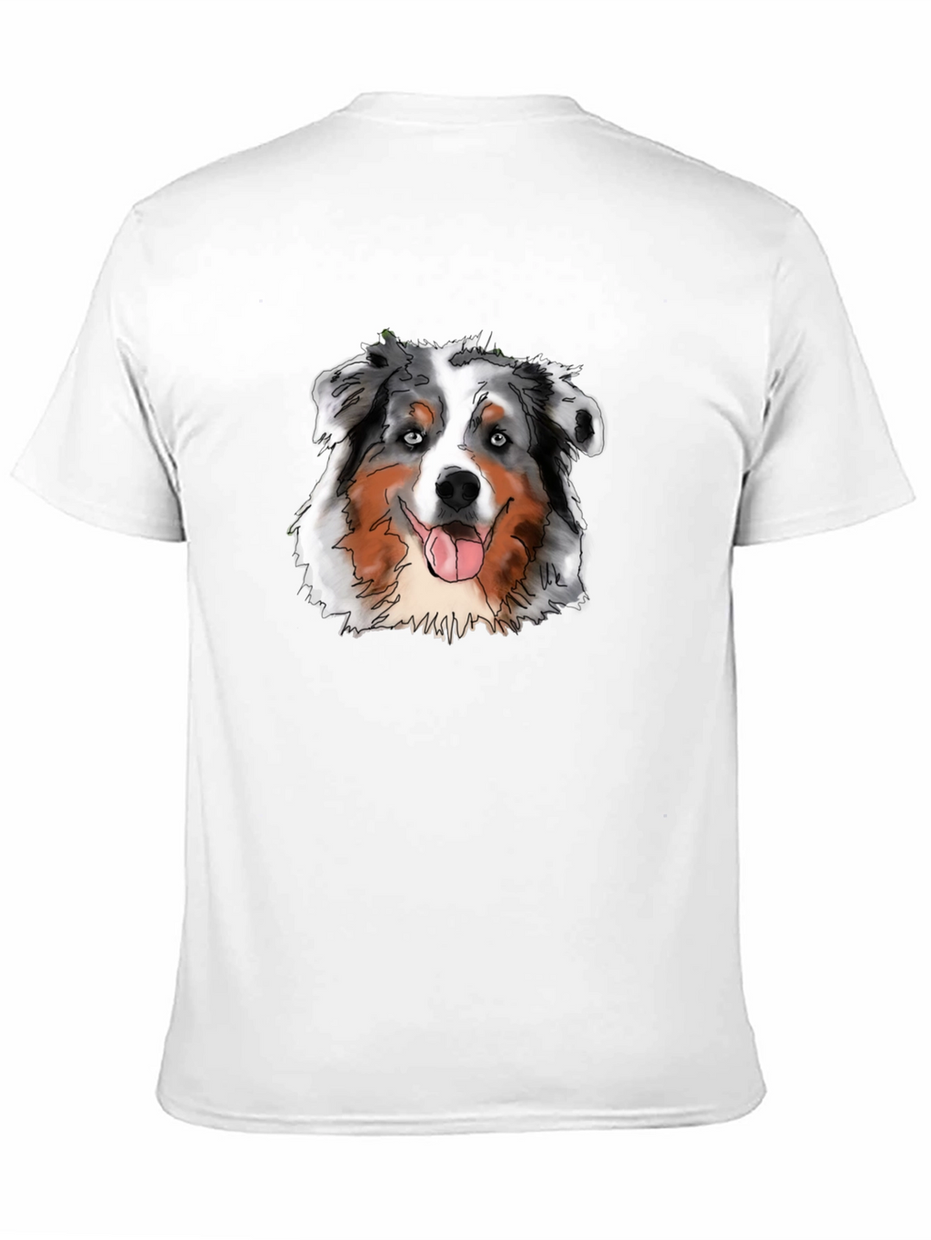 Aussie Dog Graphic Tee - Cool Black Shirt