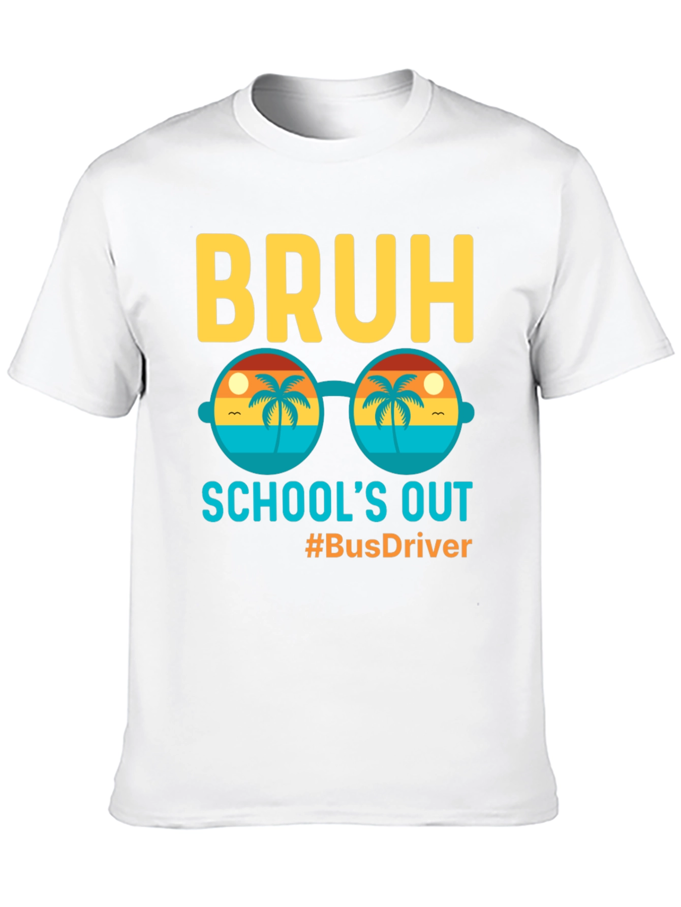 Bruh Schools Out Bus Driver Graphic Tee