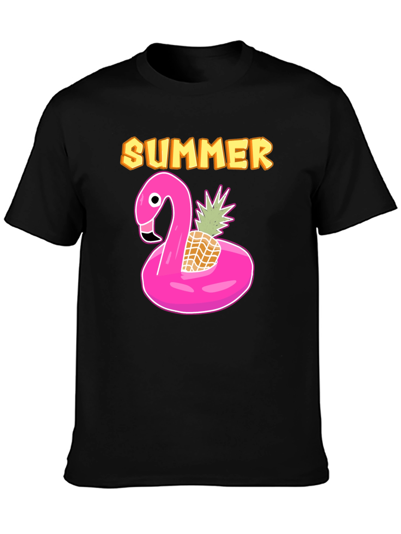 Summer Flamingo & Pineapple T-Shirt