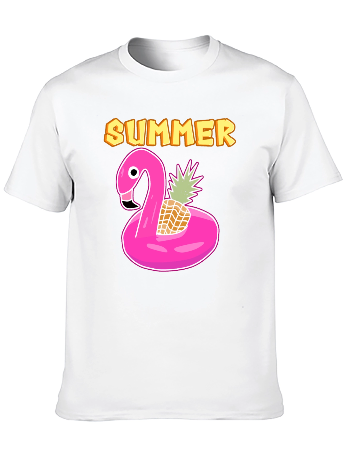 Summer Flamingo & Pineapple T-Shirt