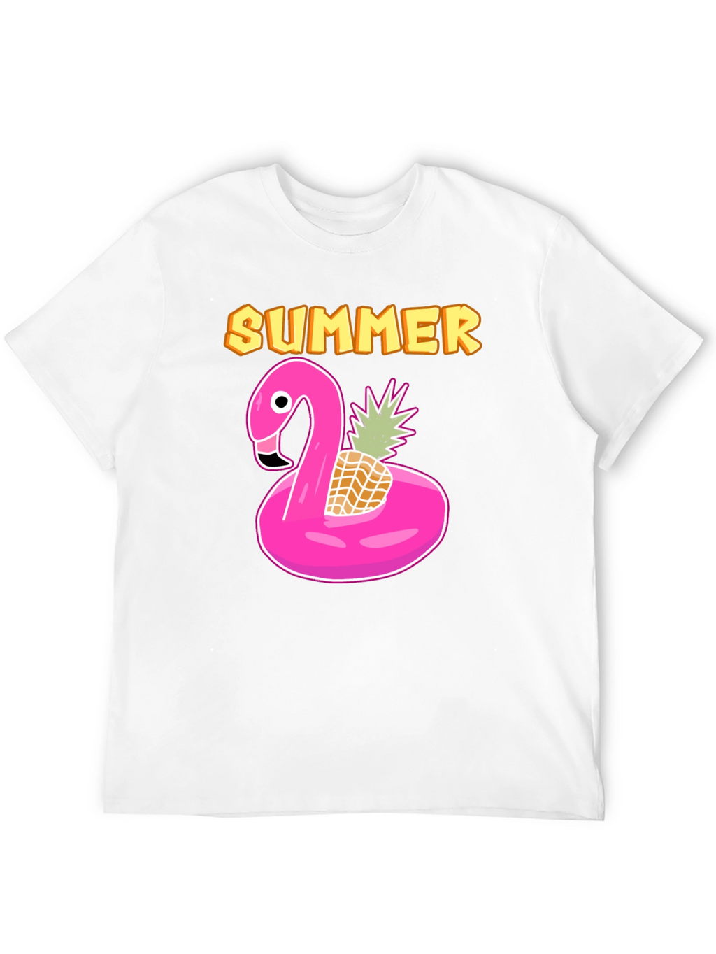 Summer Flamingo & Pineapple T-Shirt