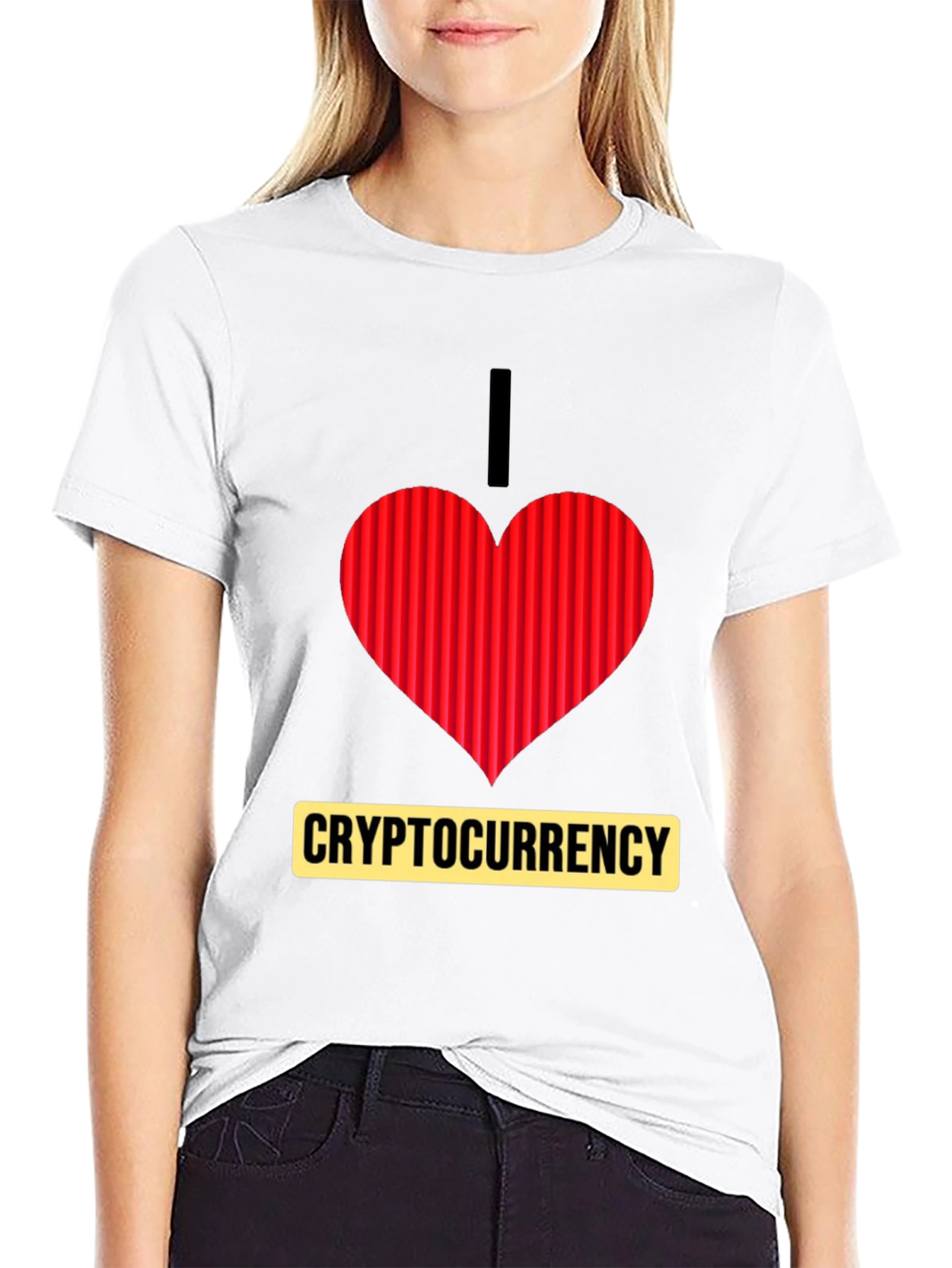 I Heart Cryptocurrency T-Shirt - Black