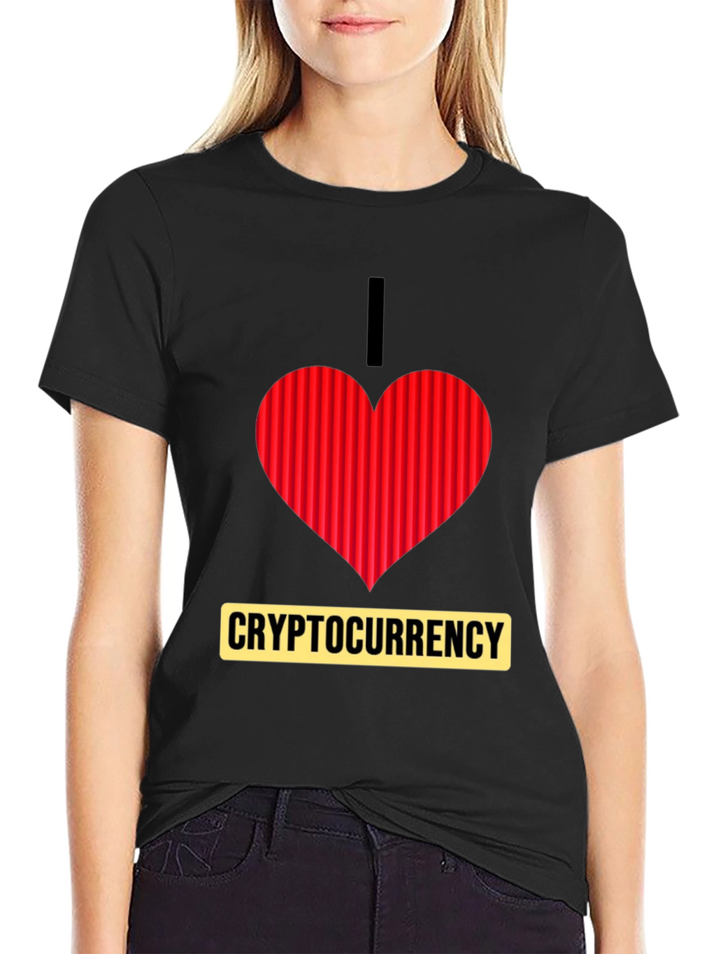 I Heart Cryptocurrency T-Shirt - Black
