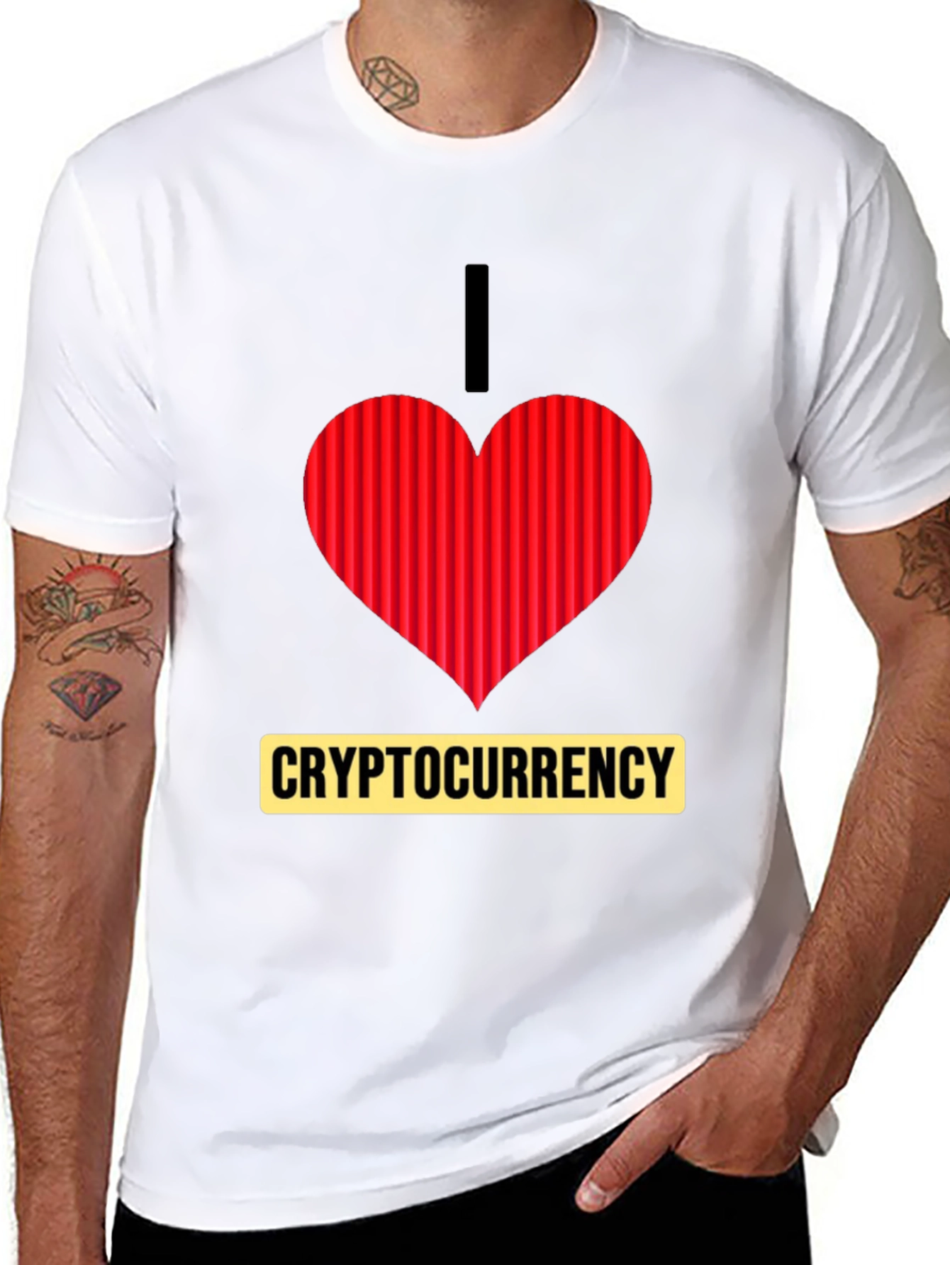 I Heart Cryptocurrency T-Shirt - Black