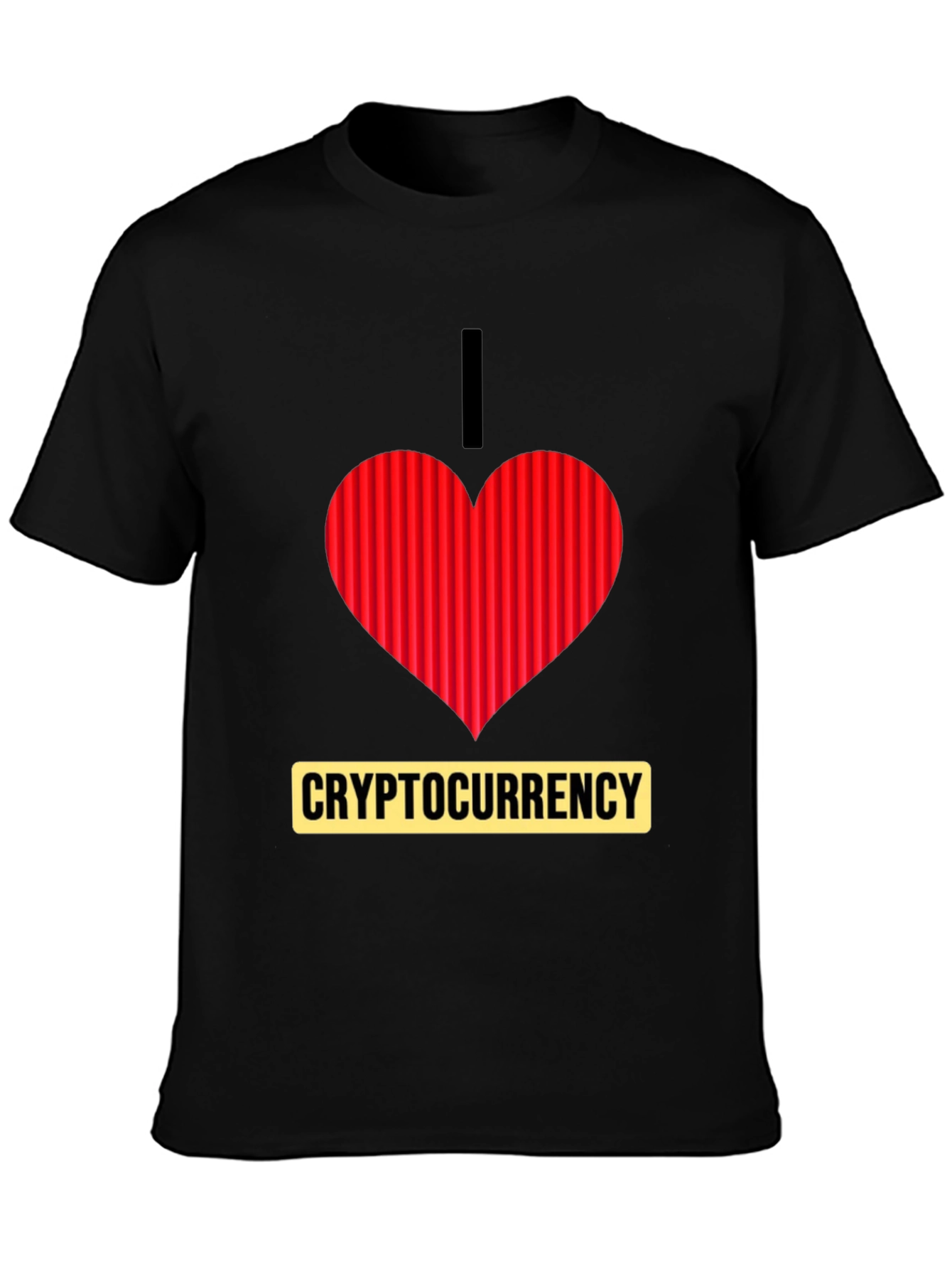 I Heart Cryptocurrency T-Shirt - Black