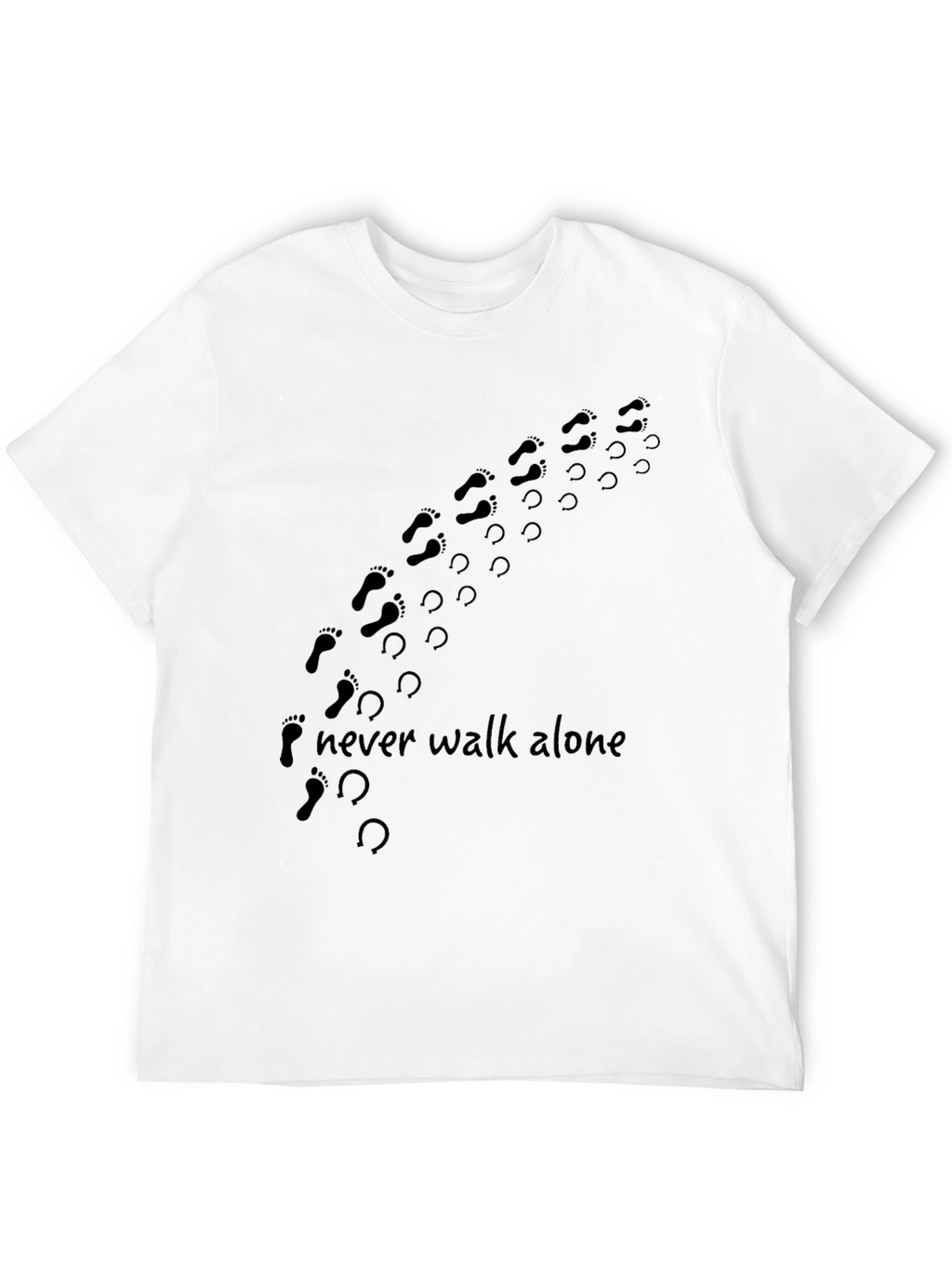 Never Walk Alone Graphic Print Tee