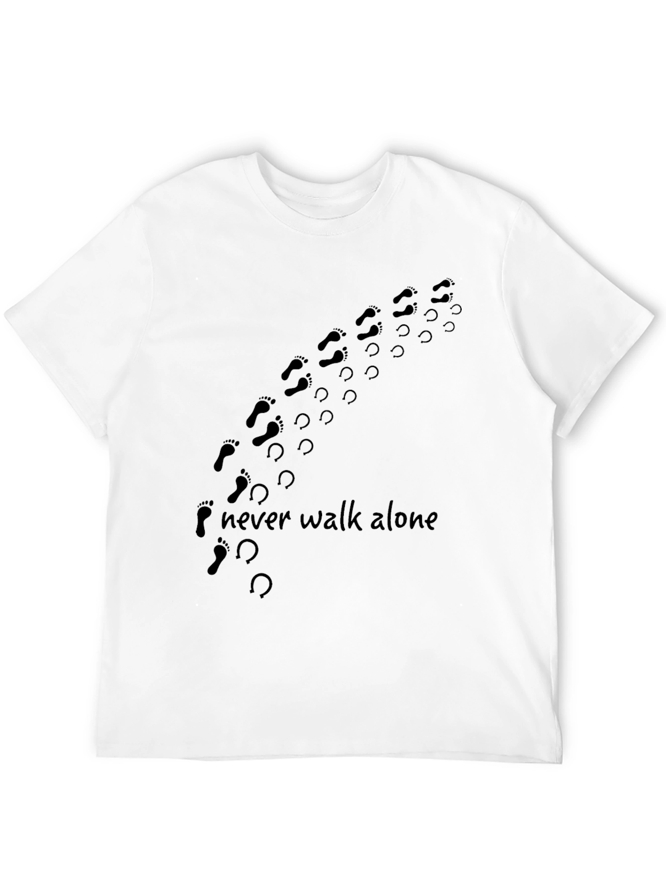Never Walk Alone Graphic Print Tee