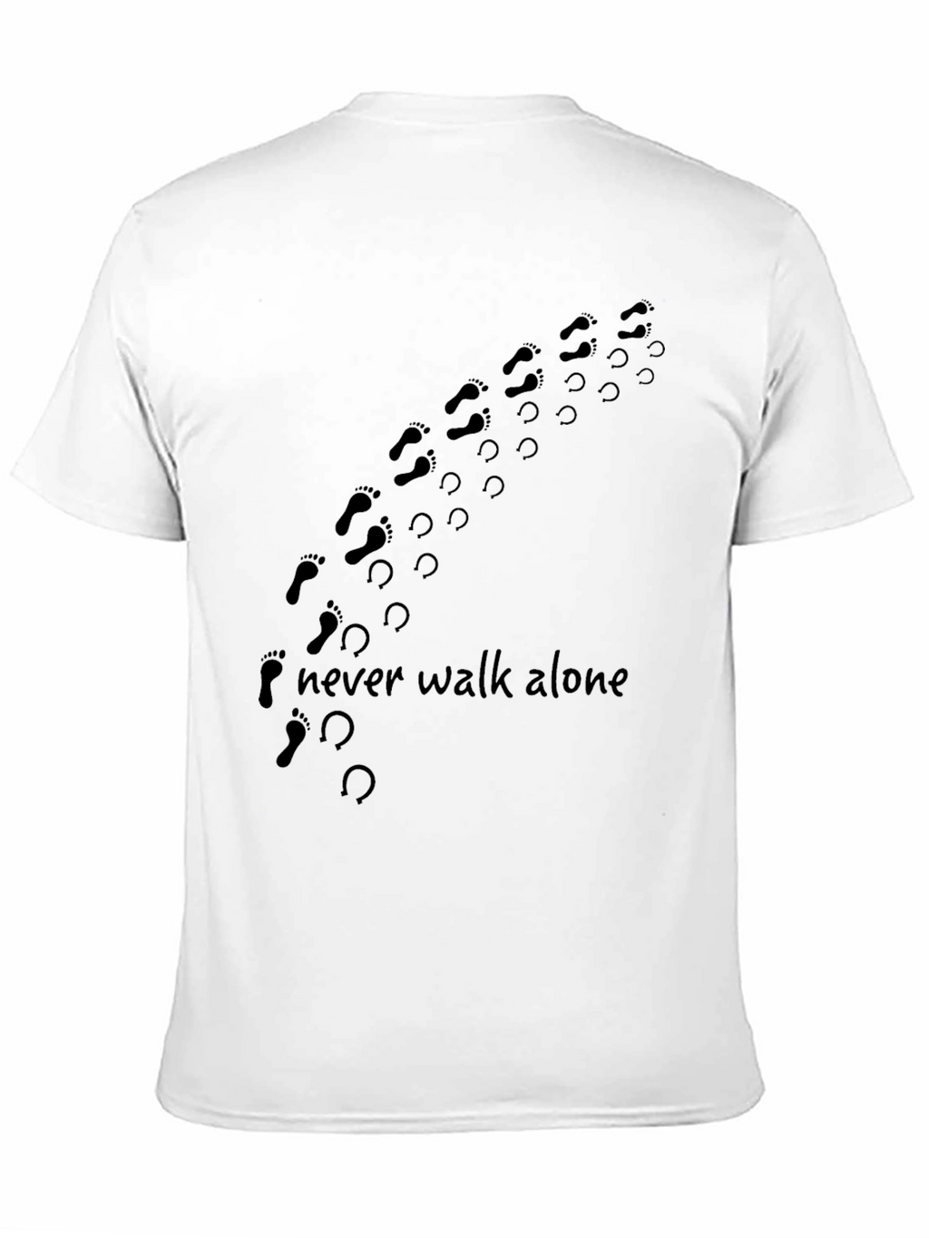 Never Walk Alone Graphic Print Tee
