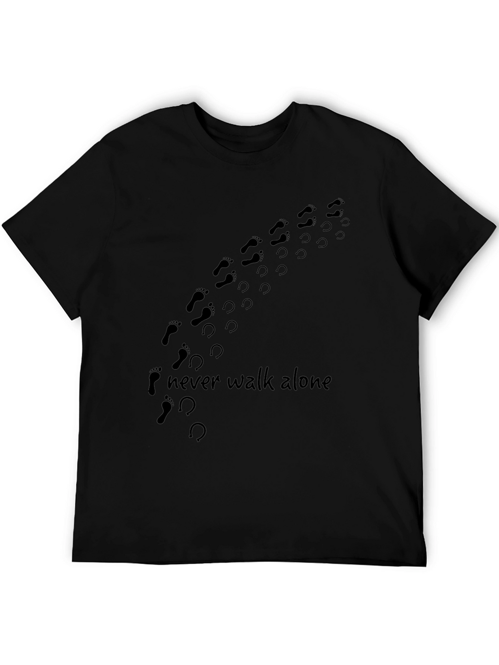 Never Walk Alone Graphic Print Tee