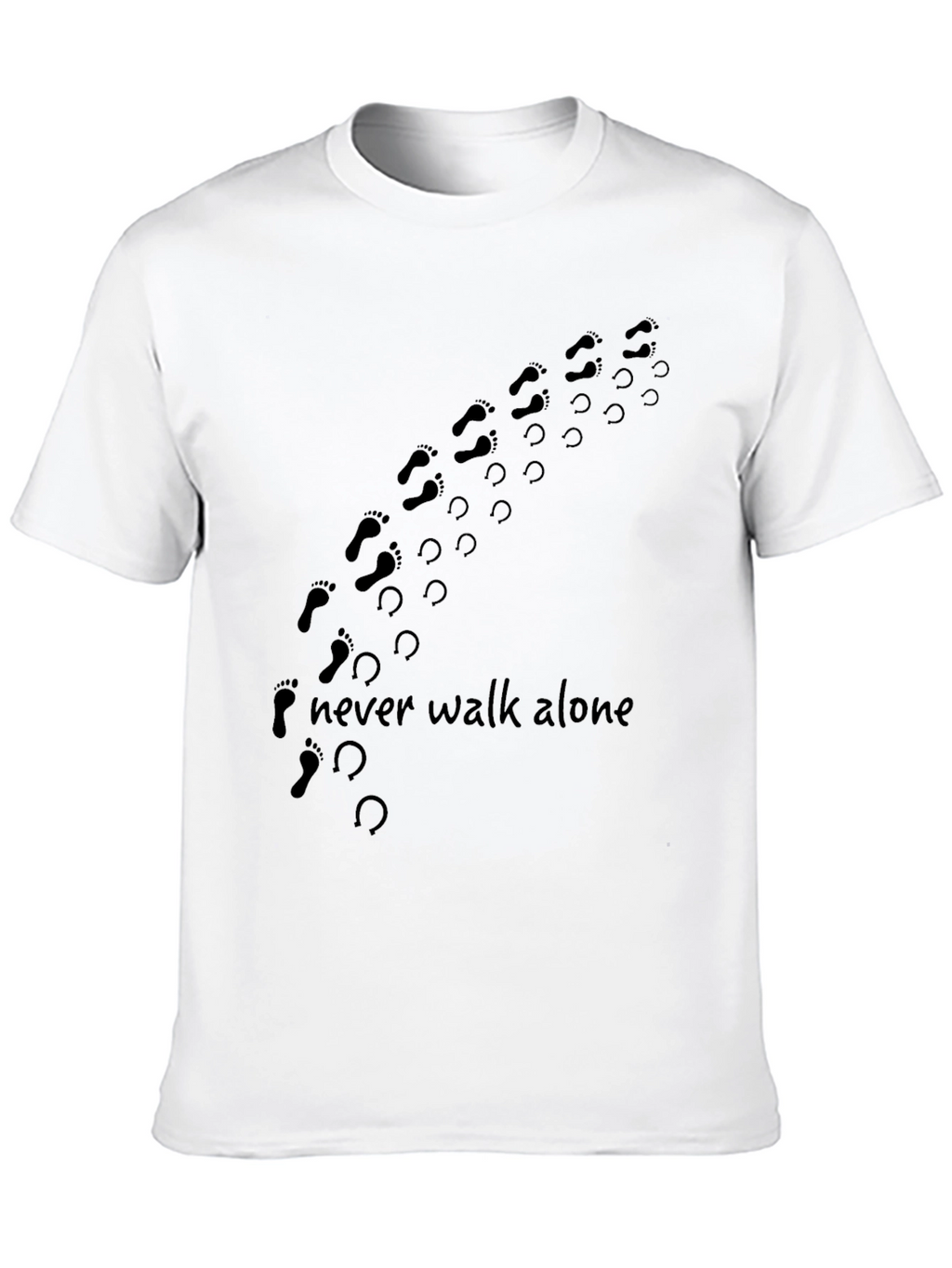 Never Walk Alone Graphic Print Tee