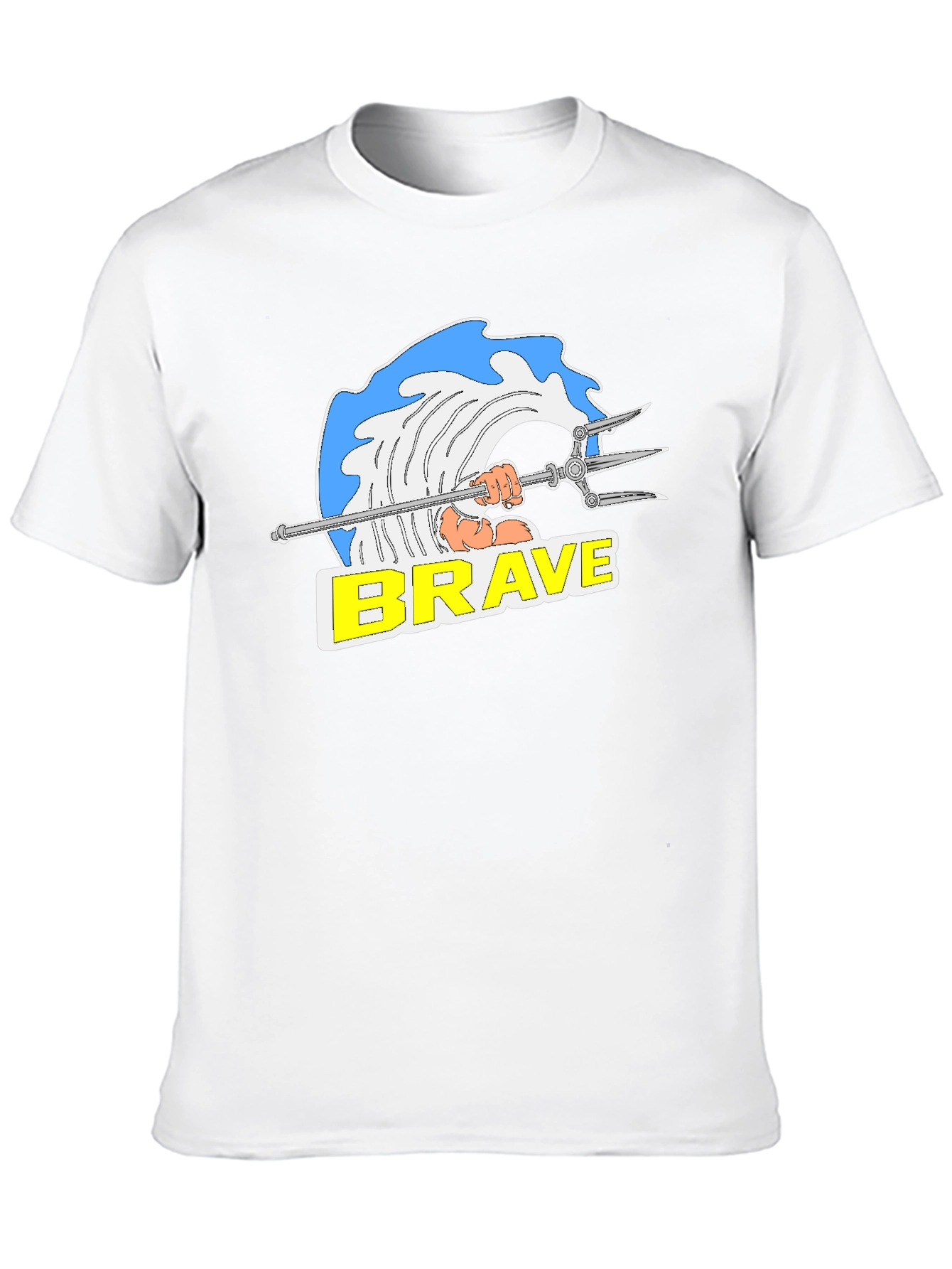 Brave Graphic T-Shirt - Black Cotton Tee