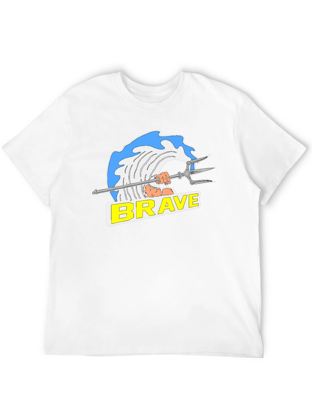 Brave Graphic T-Shirt - Black Cotton Tee