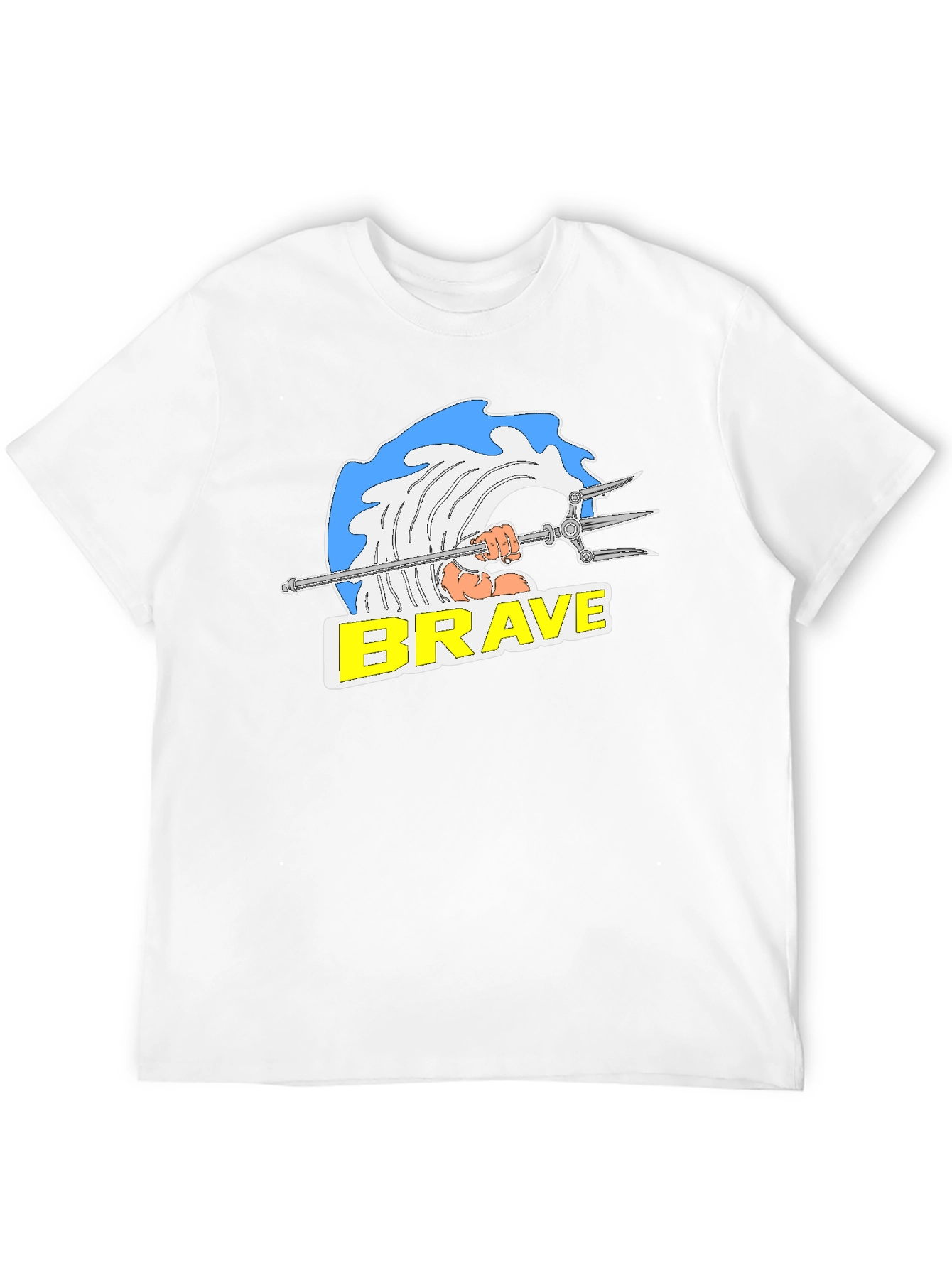 Brave Graphic T-Shirt - Black Cotton Tee