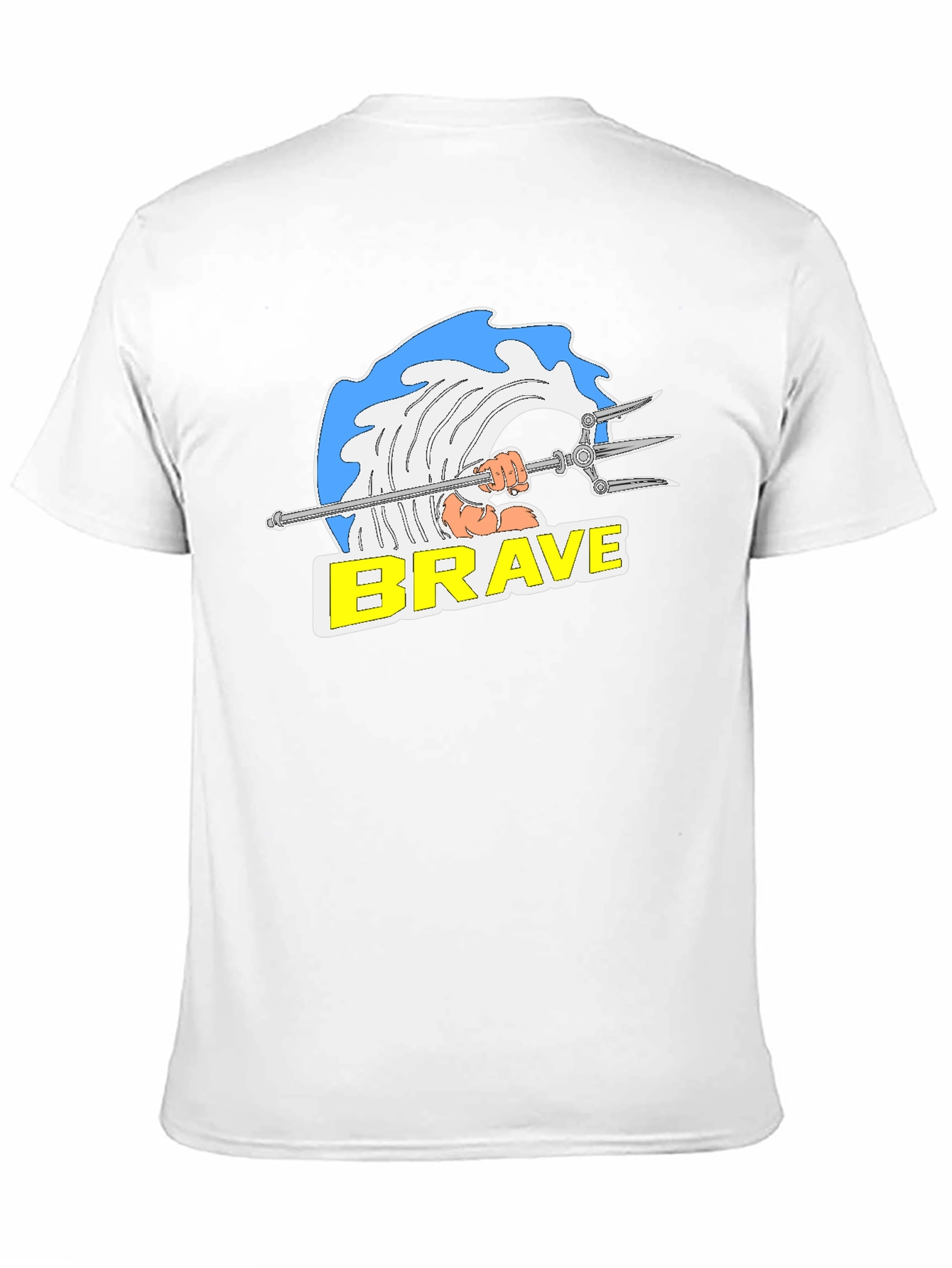Brave Graphic T-Shirt - Black Cotton Tee