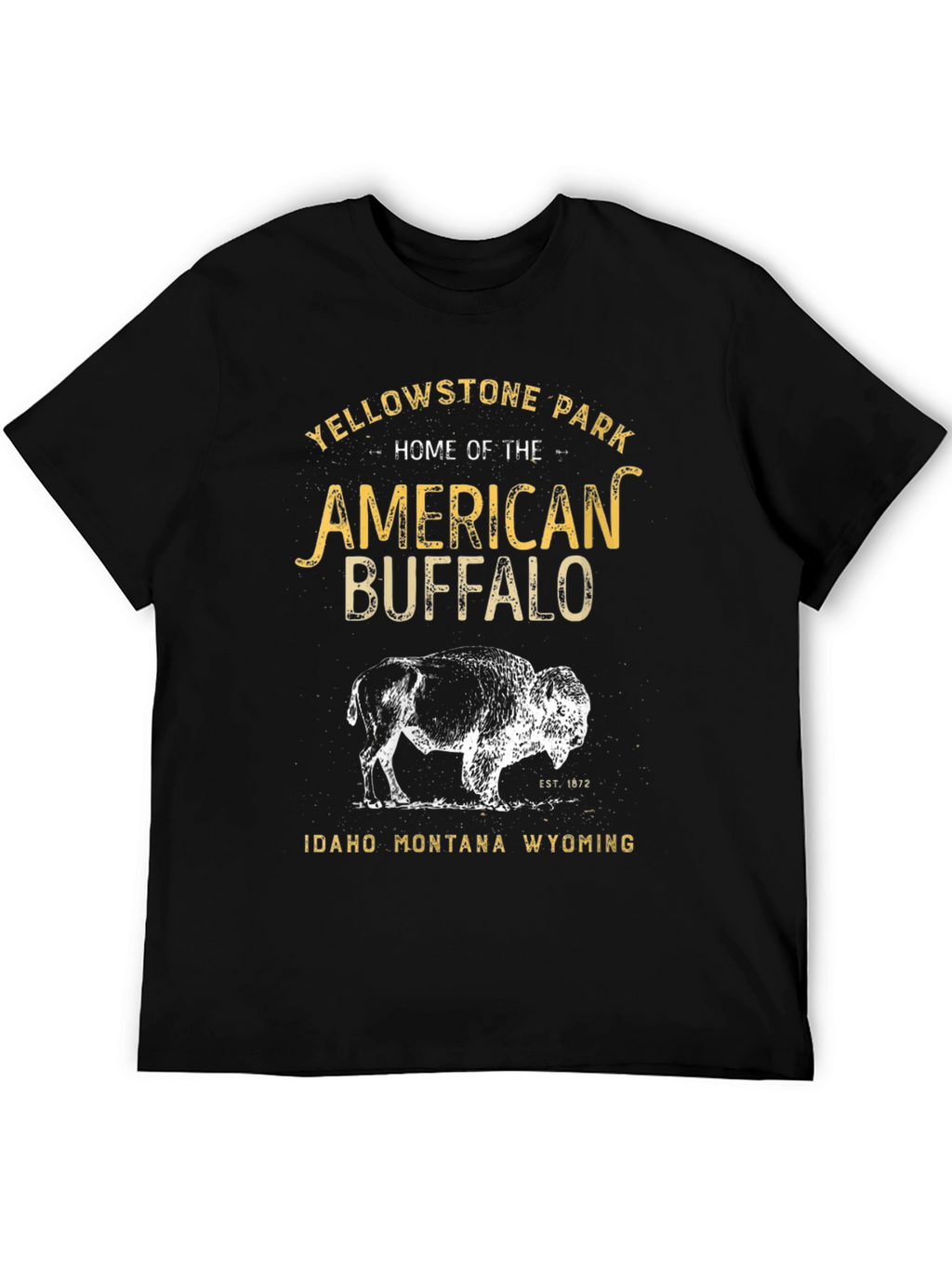 Yellowstone Park American Buffalo Graphic Tee
