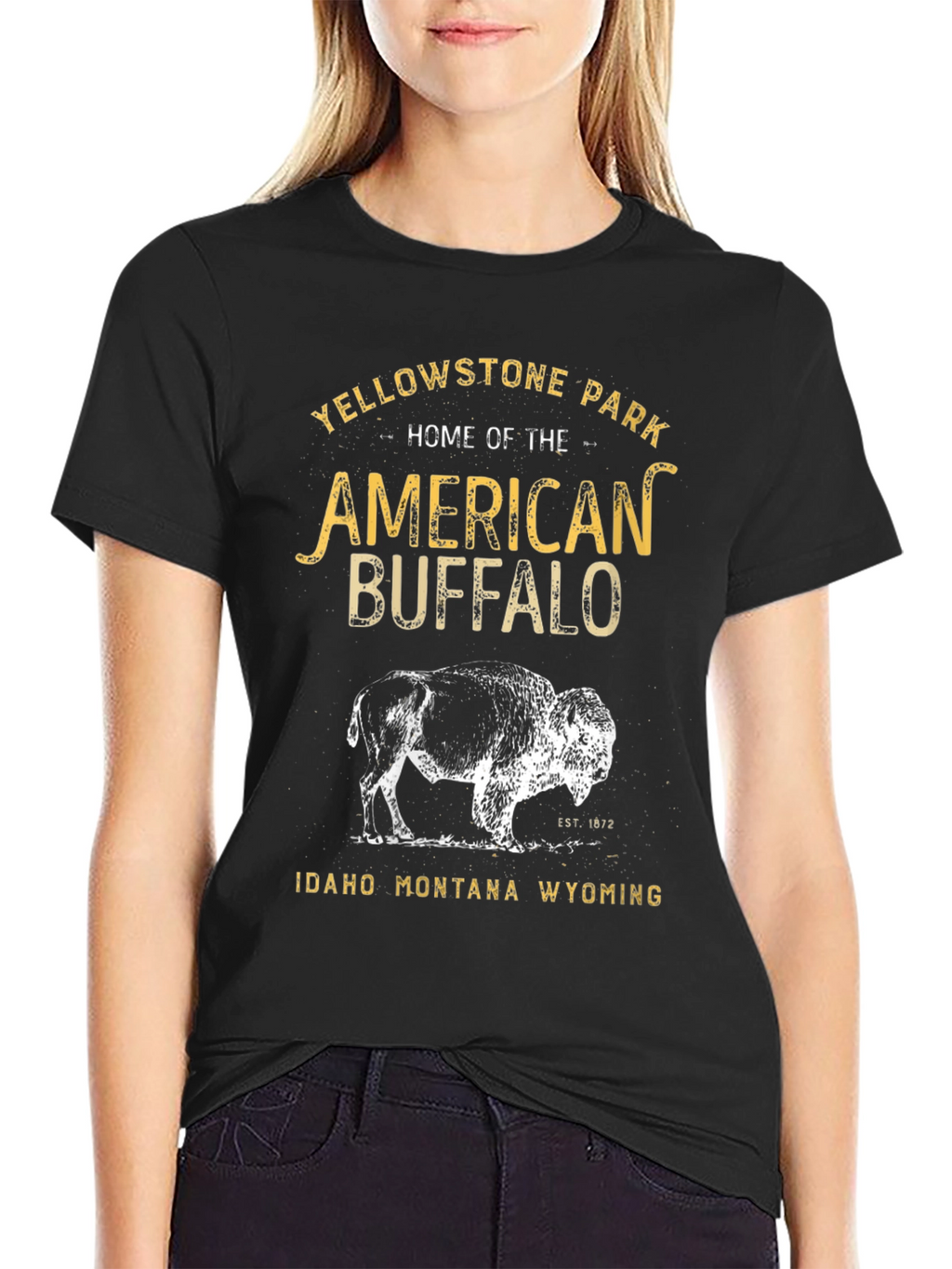 Yellowstone Park American Buffalo Graphic Tee
