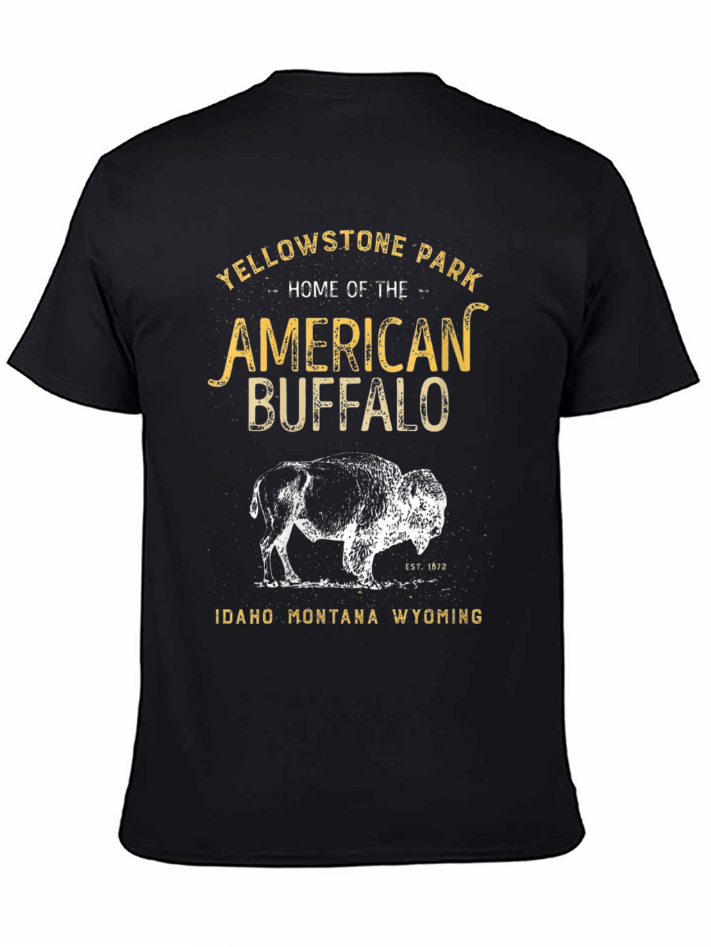 Yellowstone Park American Buffalo Graphic Tee