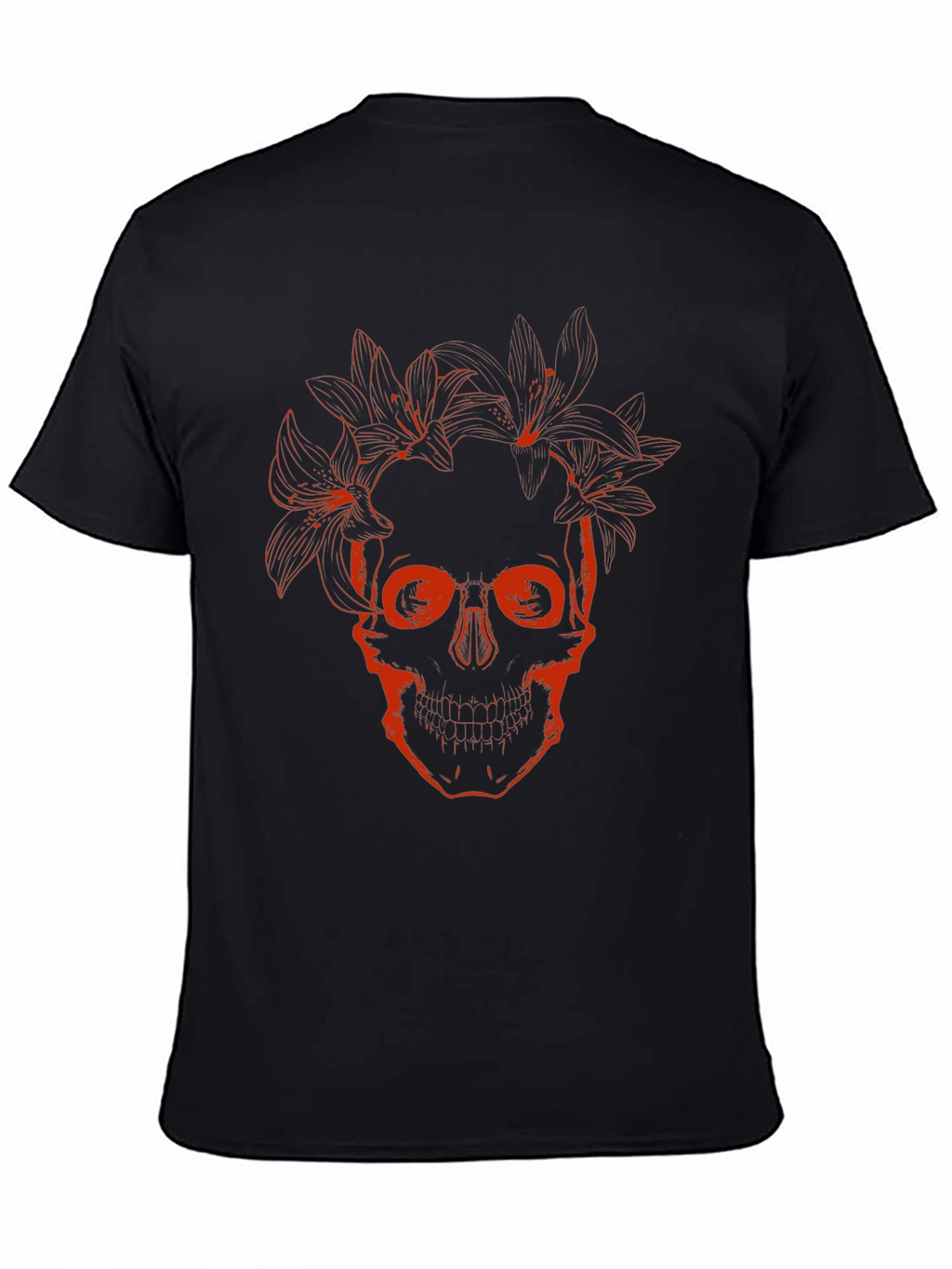 Skull & Lily Graphic Black T-Shirt