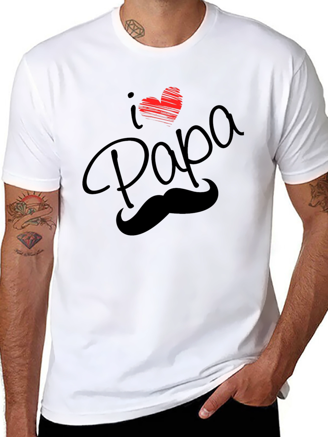 I Love Papa T-Shirt - Fathers Day Gift