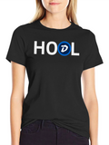 HOOL Crypto T-Shirt - Black Cotton Blend Casual Tee