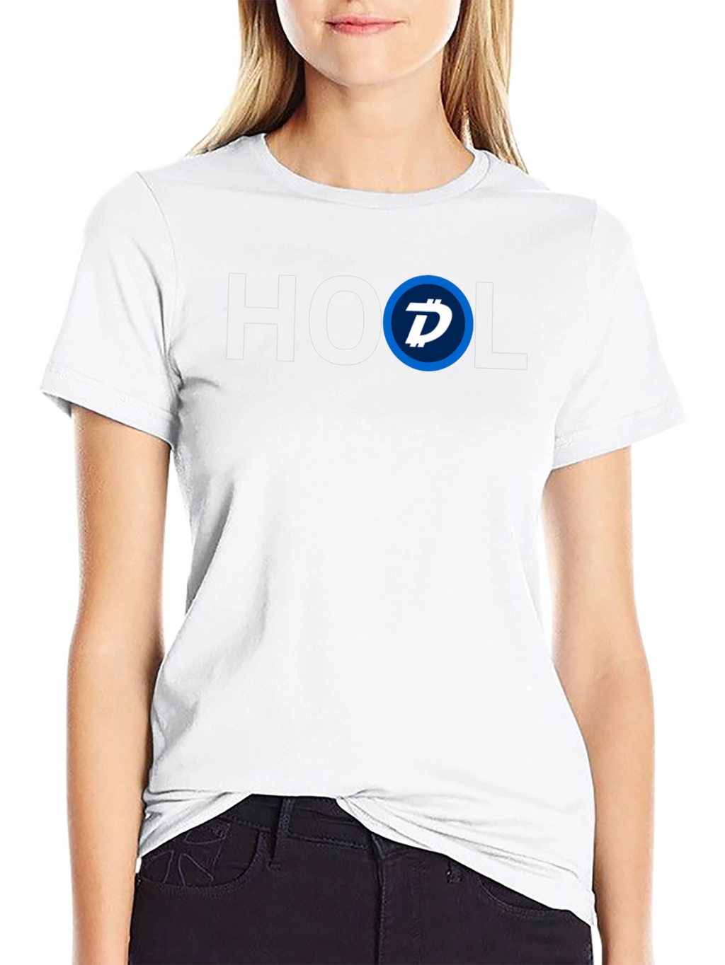 HOOL Crypto T-Shirt - Black Cotton Blend Casual Tee