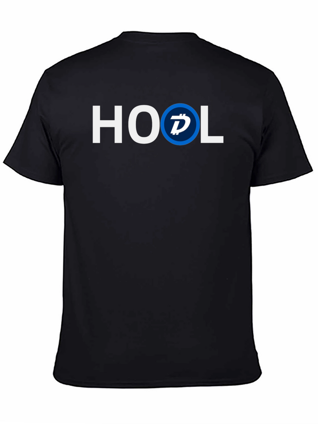 HOOL Crypto T-Shirt - Black Cotton Blend Casual Tee