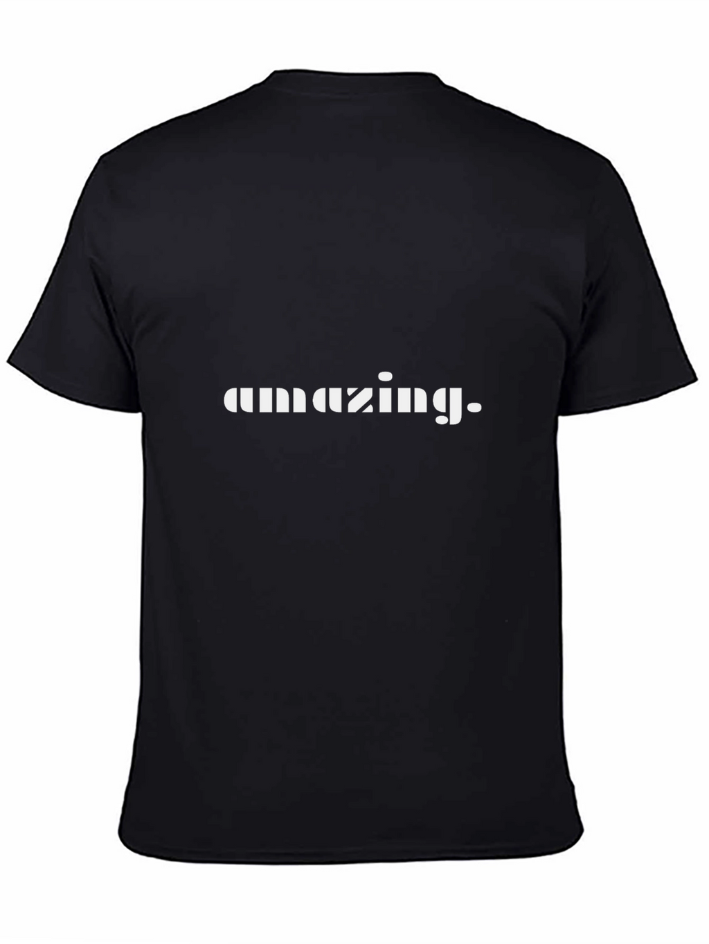 Amazing Graphic Tee - Black Cotton T-Shirt