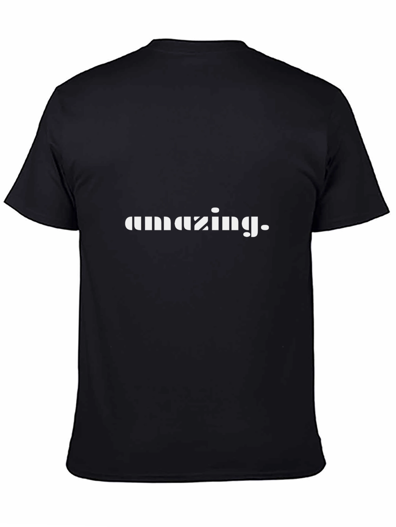 Amazing Graphic Tee - Black Cotton T-Shirt